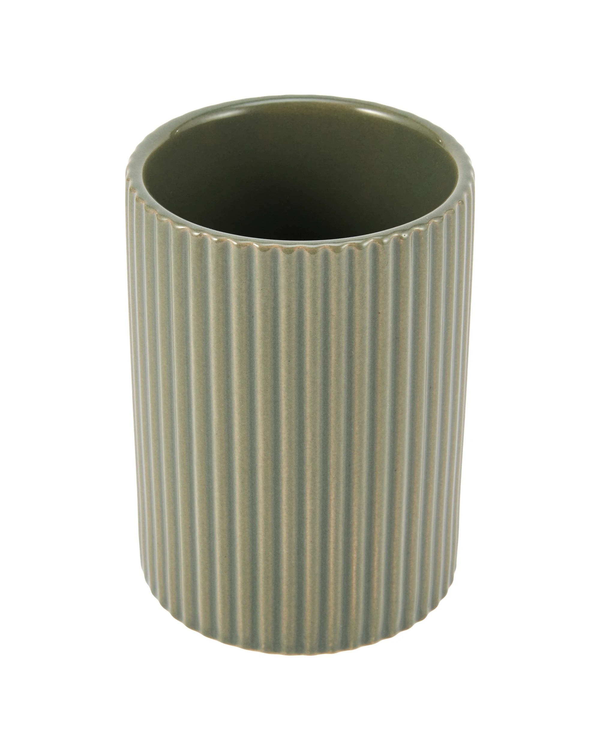 1 Green Glaze Tumbler, 1 of 3