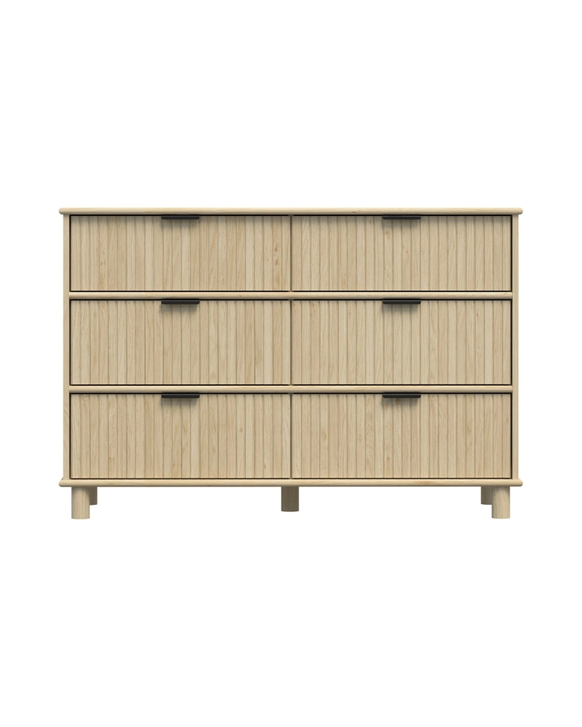 4 Alpine Bay Sorrento 6 drawer chest - Natural, 4 of 9