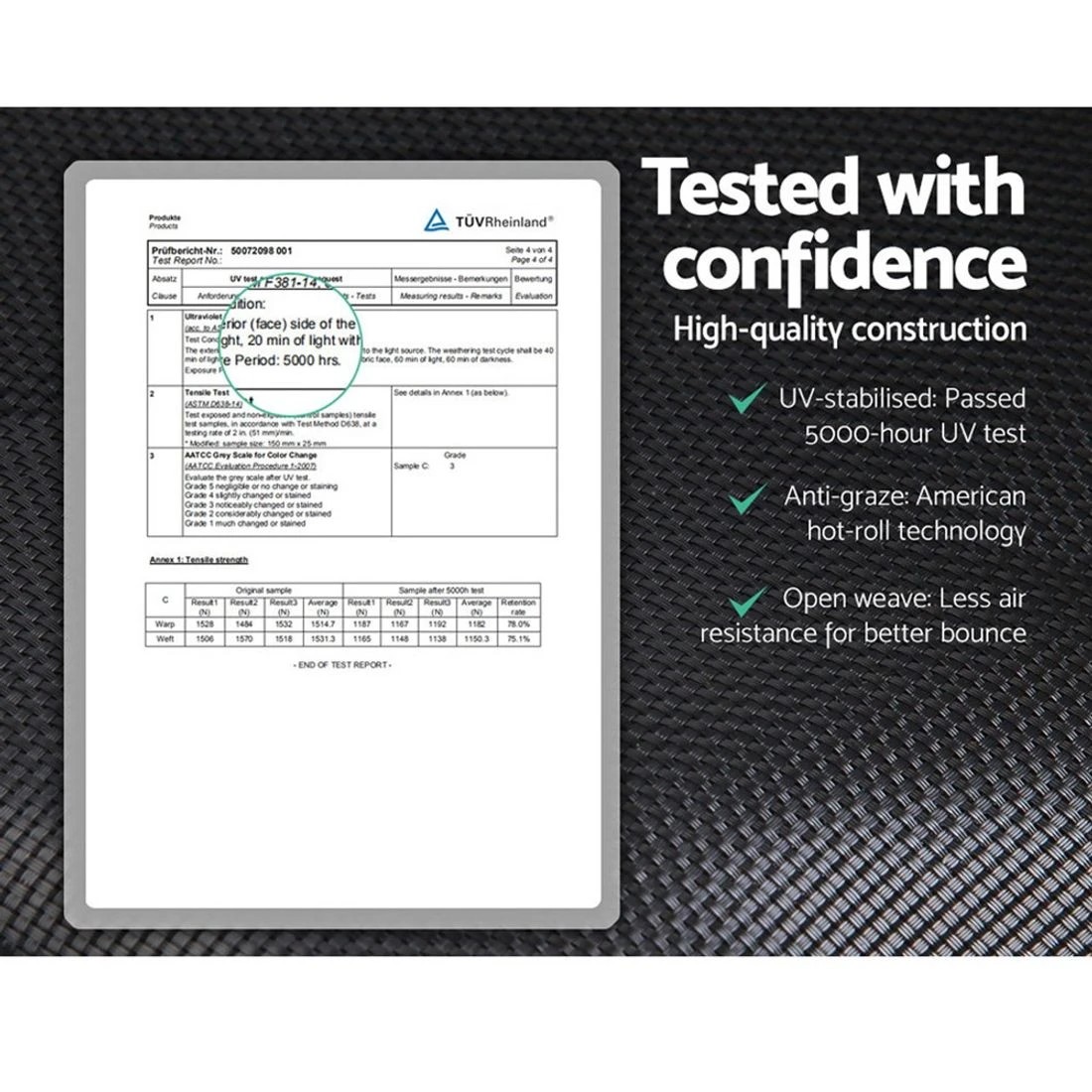 3 Everfit 10FT Trampoline for Kids w/ Ladder Enclosure Safety Net Pad Gift Round - Multi, 3 of 7