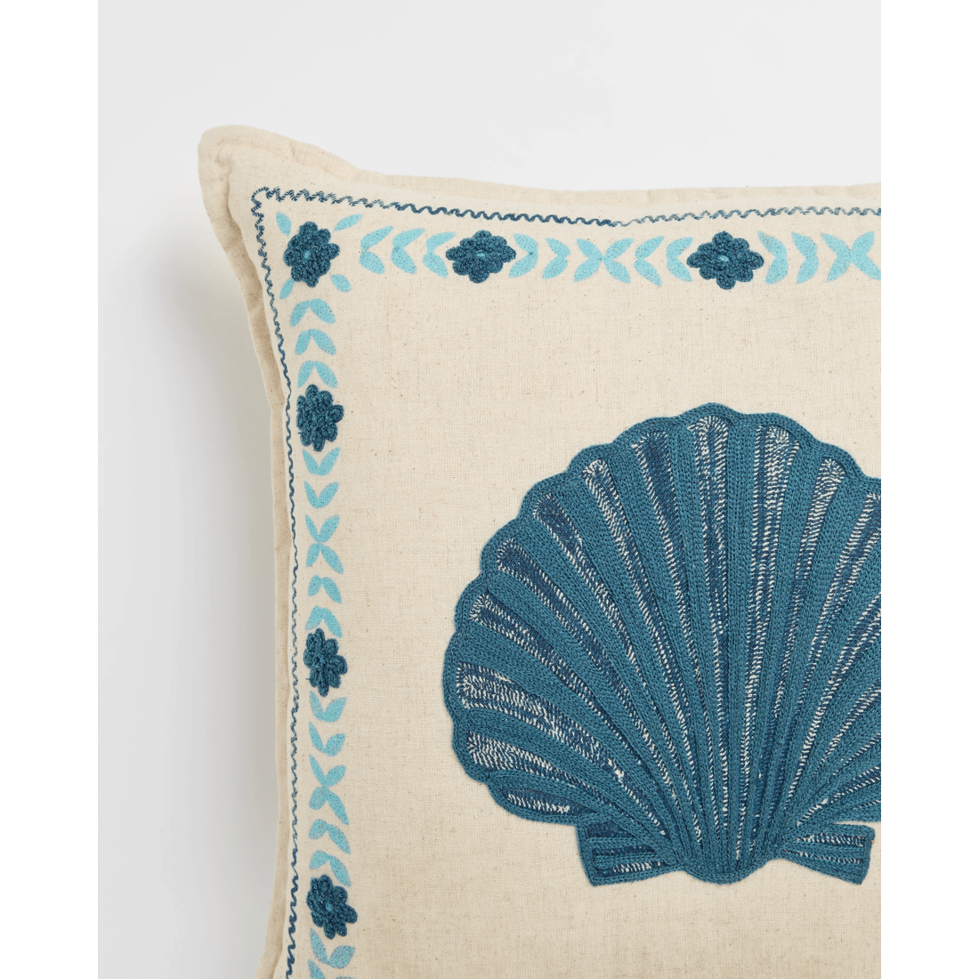 2 Target Pippa Shell Embroidered Cushion
 - White, 2 of 2