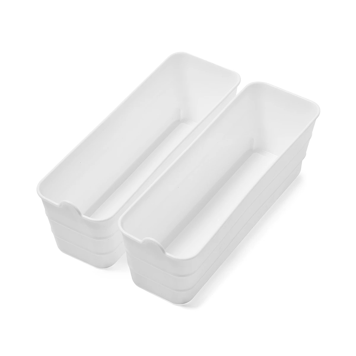 1 2 Pack Narrow Flexi Trays - White, 1 of 9