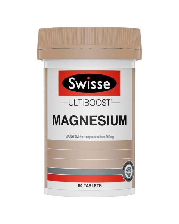Swisse 60pc Swisse Ultiboost Magnesium Citrate 150mg Tablets For Muscle & Heart Health