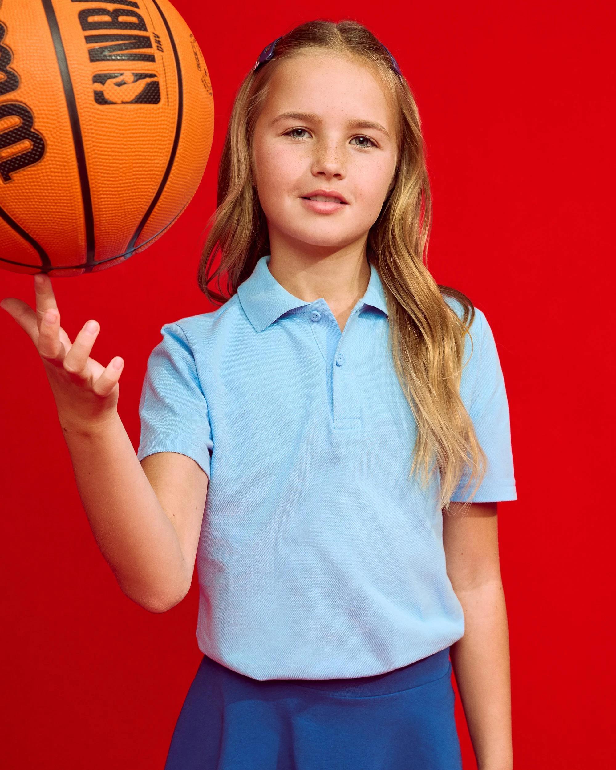 6 Target Australian Cotton 2 Pack Short Sleeve Polo T-Shirt LIGHT BLUE, 6 of 7