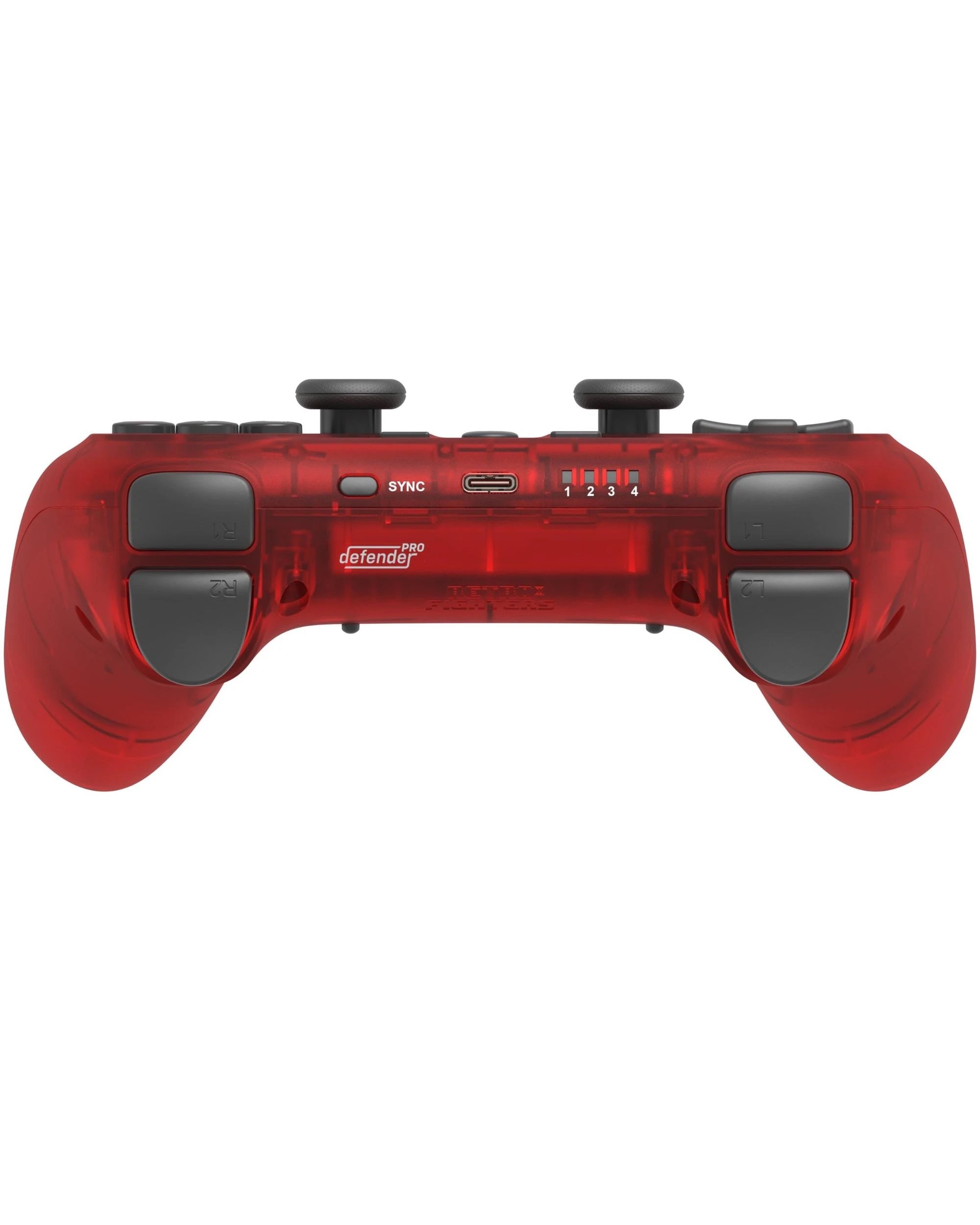 6 Retro-Fighters Defender Pro Series Retro Wireless Controller for PS1, PS2, PS3, PS Classic, Switch and PC - Red, 6 of 10