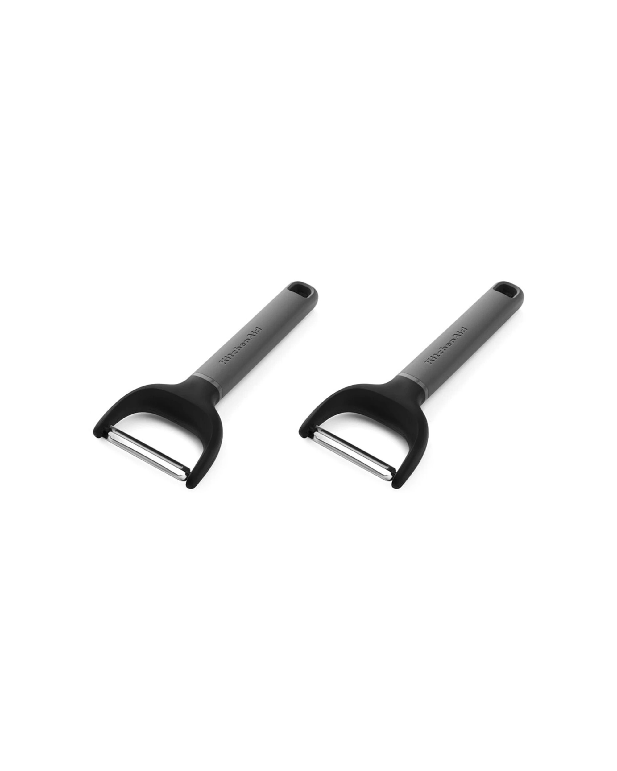 1 KitchenAid 2PK Classic Fruit Vegetable Y Peeler With Ergonomic Handle - Charcoal, 1 of 6