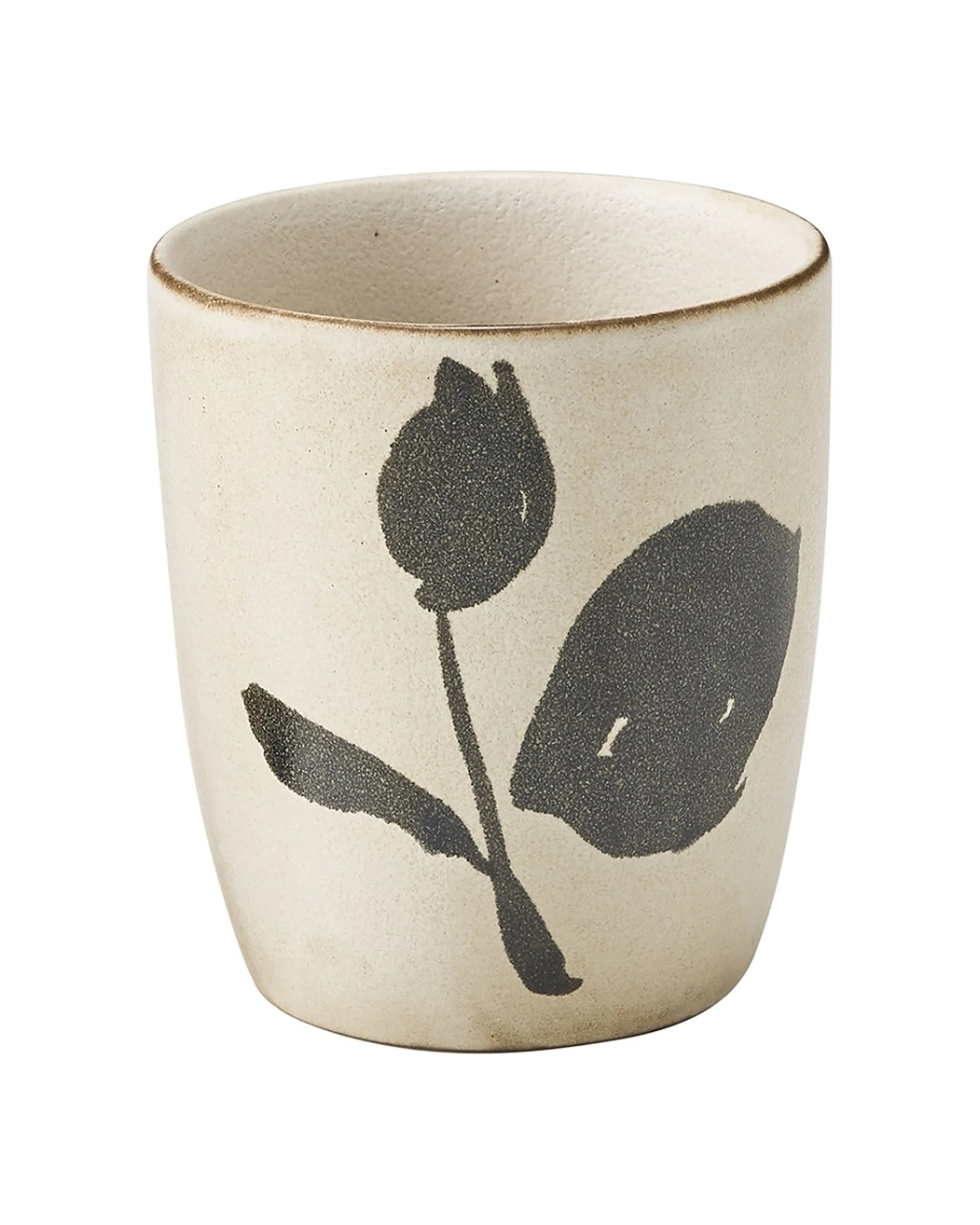 4 Ecology 4pc Hand Drawn Floral Silhouettes Cecile Latte Cup Set 210ml - Multi, 4 of 5