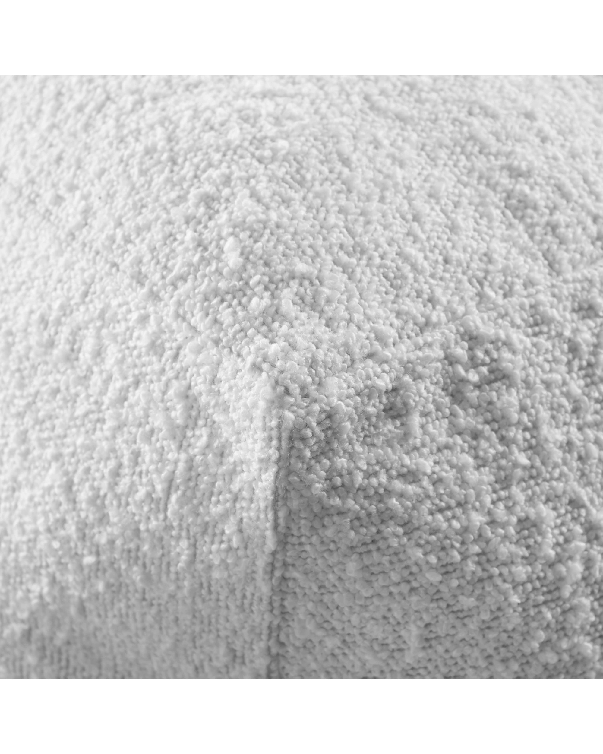 5 Cadence & Co. Blake Boucle Pouffe Cover 50x50x50cm - Ivory, 5 of 5