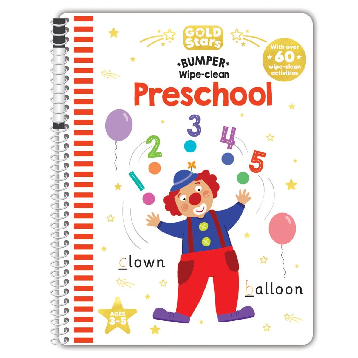 1 Gold Stars: Bumper Wipe-Clean Preschool Activity Book, 1 of 2