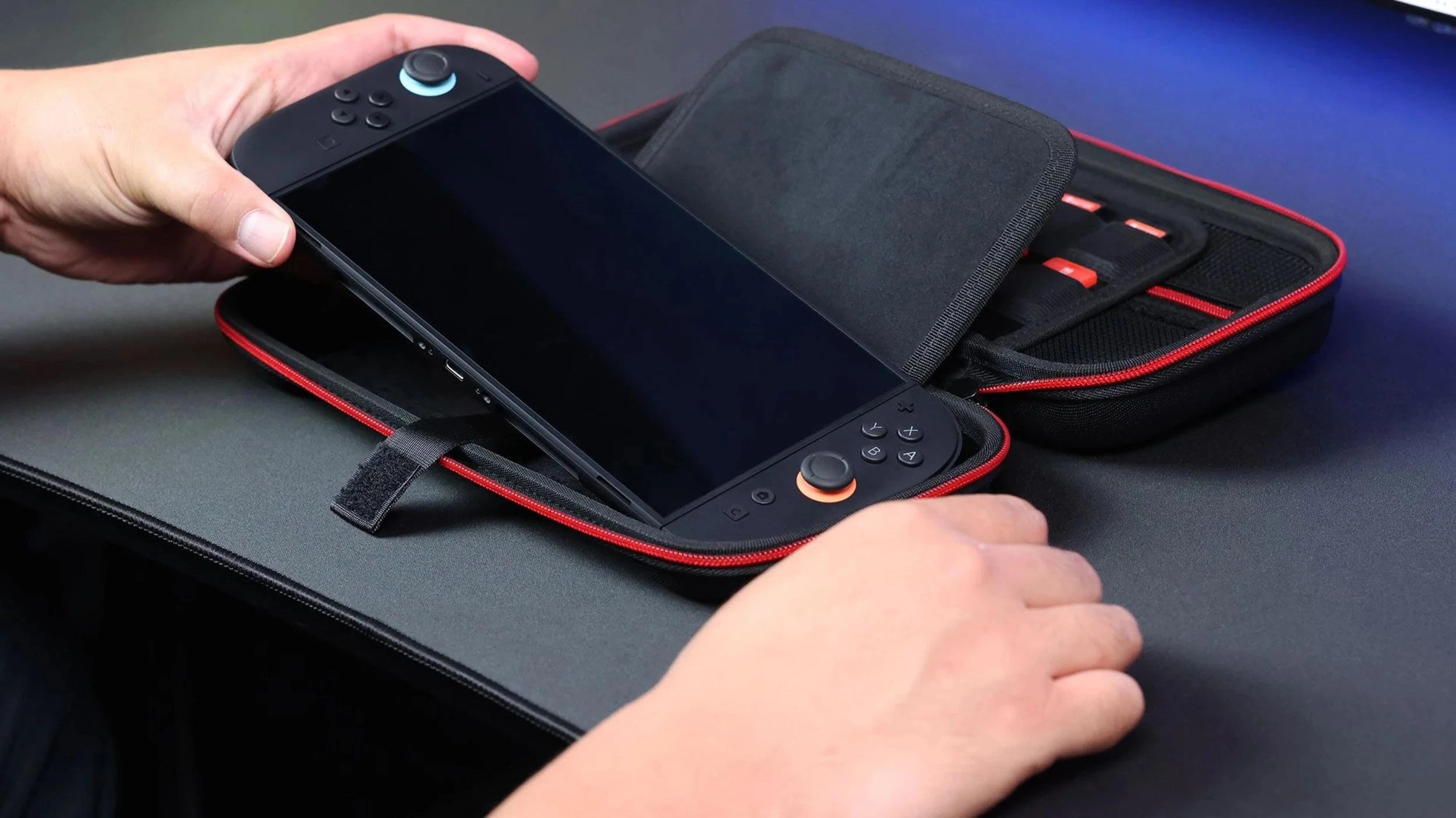 4 Powerwave Premium Carry Case Black Crimson - Nintendo Switch 2 - Multi, 4 of 6