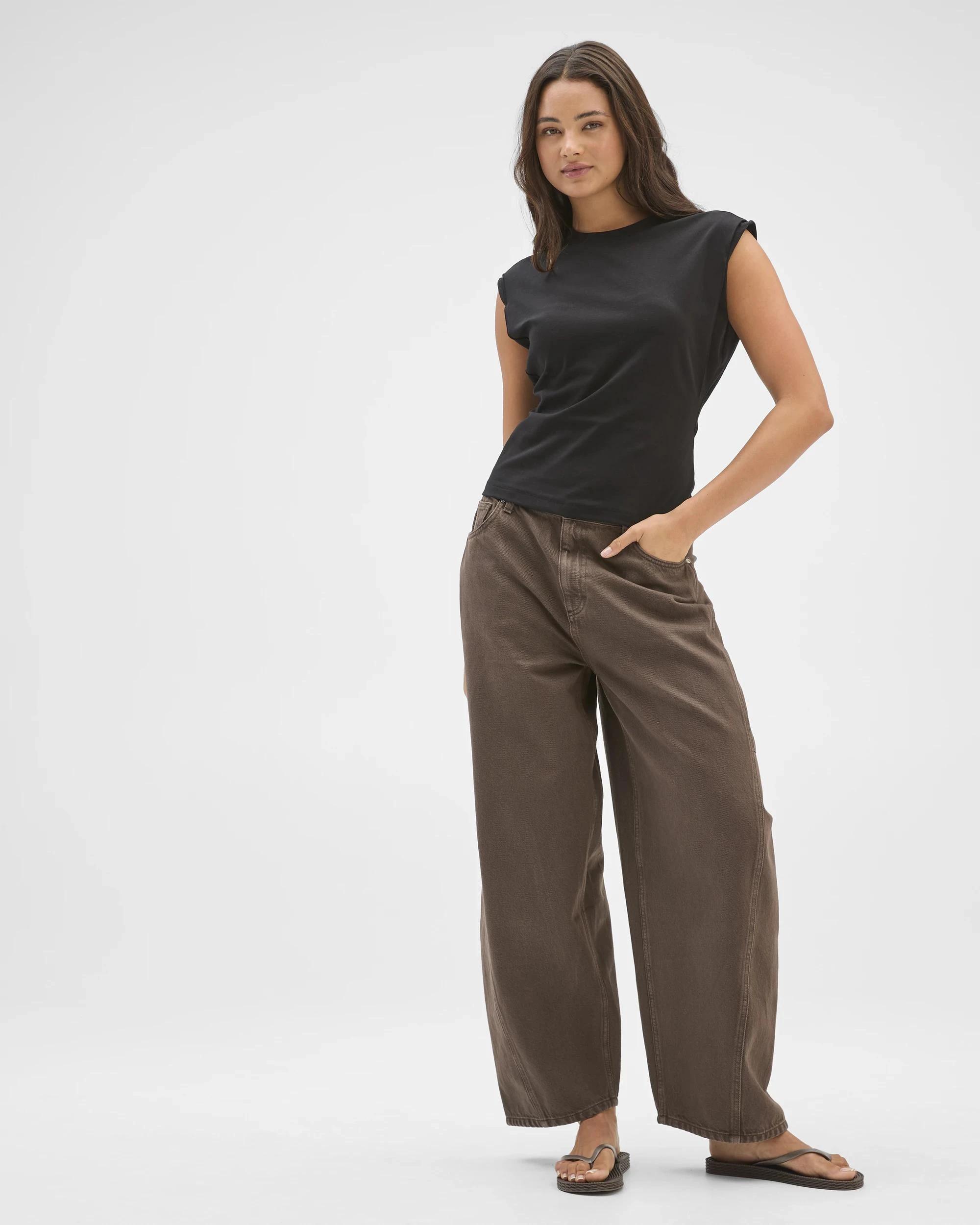 3 Lily Loves Horseshoe Leg Jeans CHOCOLATE BROWN, 3 of 6