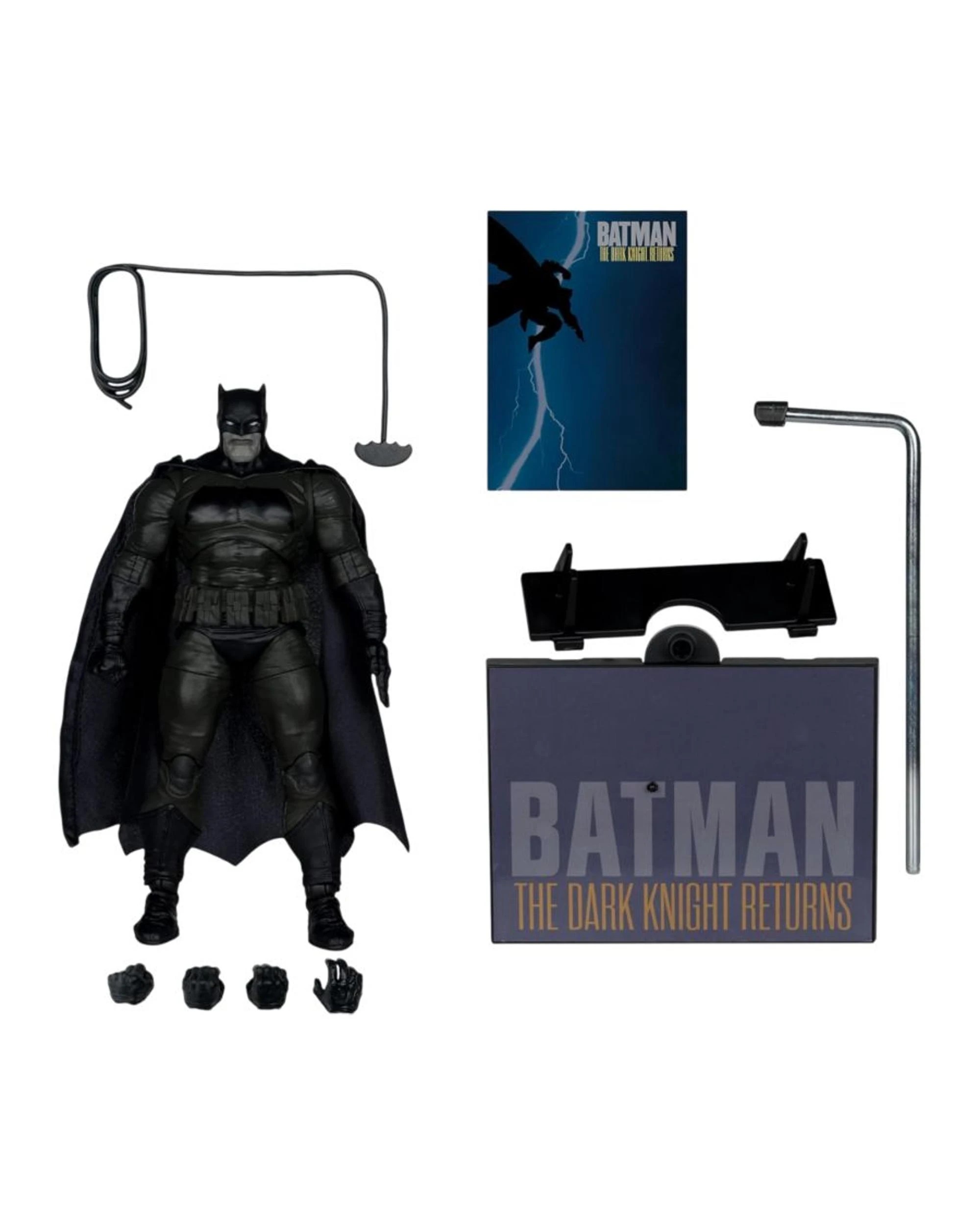 5 DC Multiverse Cover Recreations Batman The Dark Knight Returns Gold Label 7 Inch Figure, 5 of 10