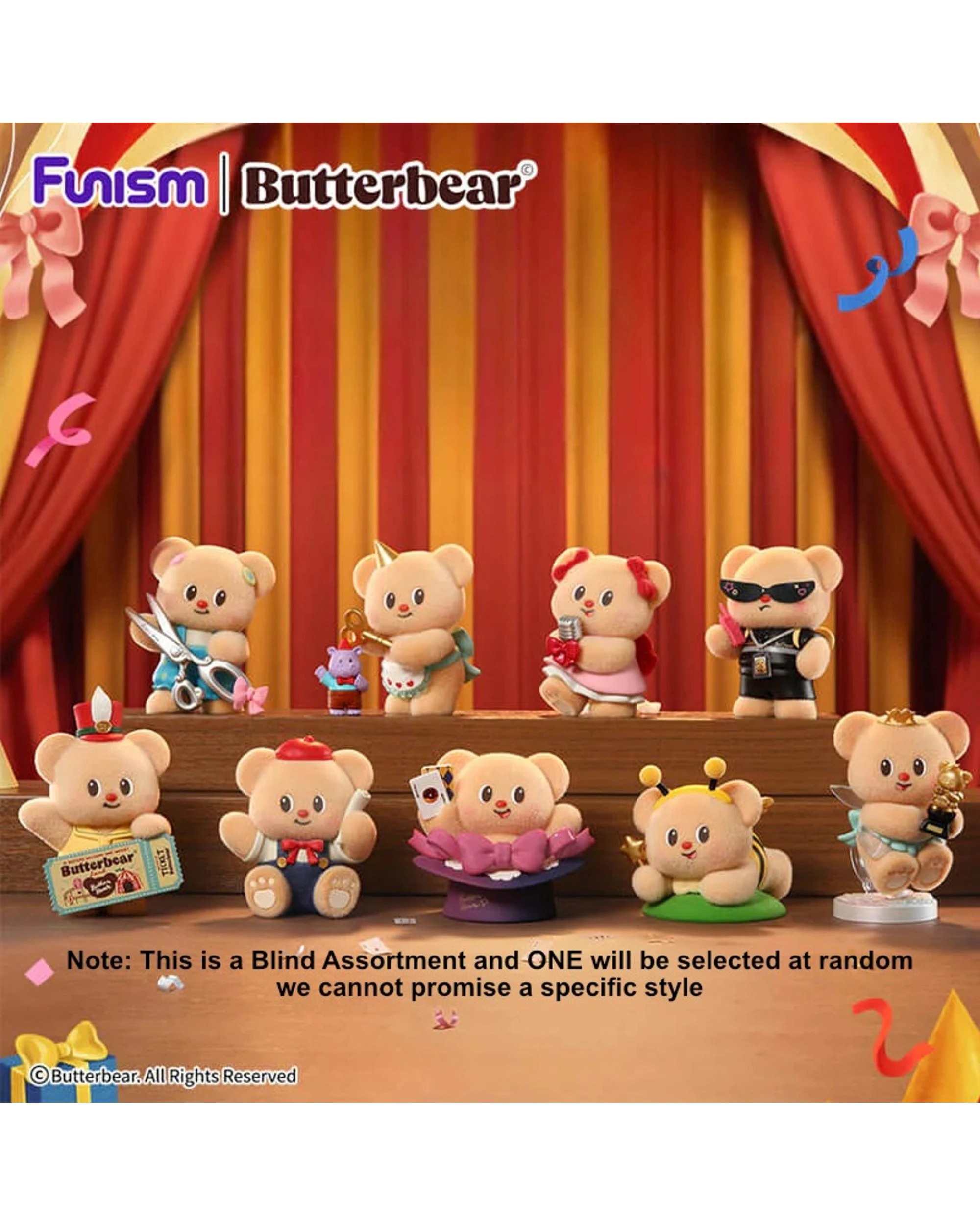 2 Funism Butterbear Adorable Influencer Series Figures Blind Box, 2 of 10