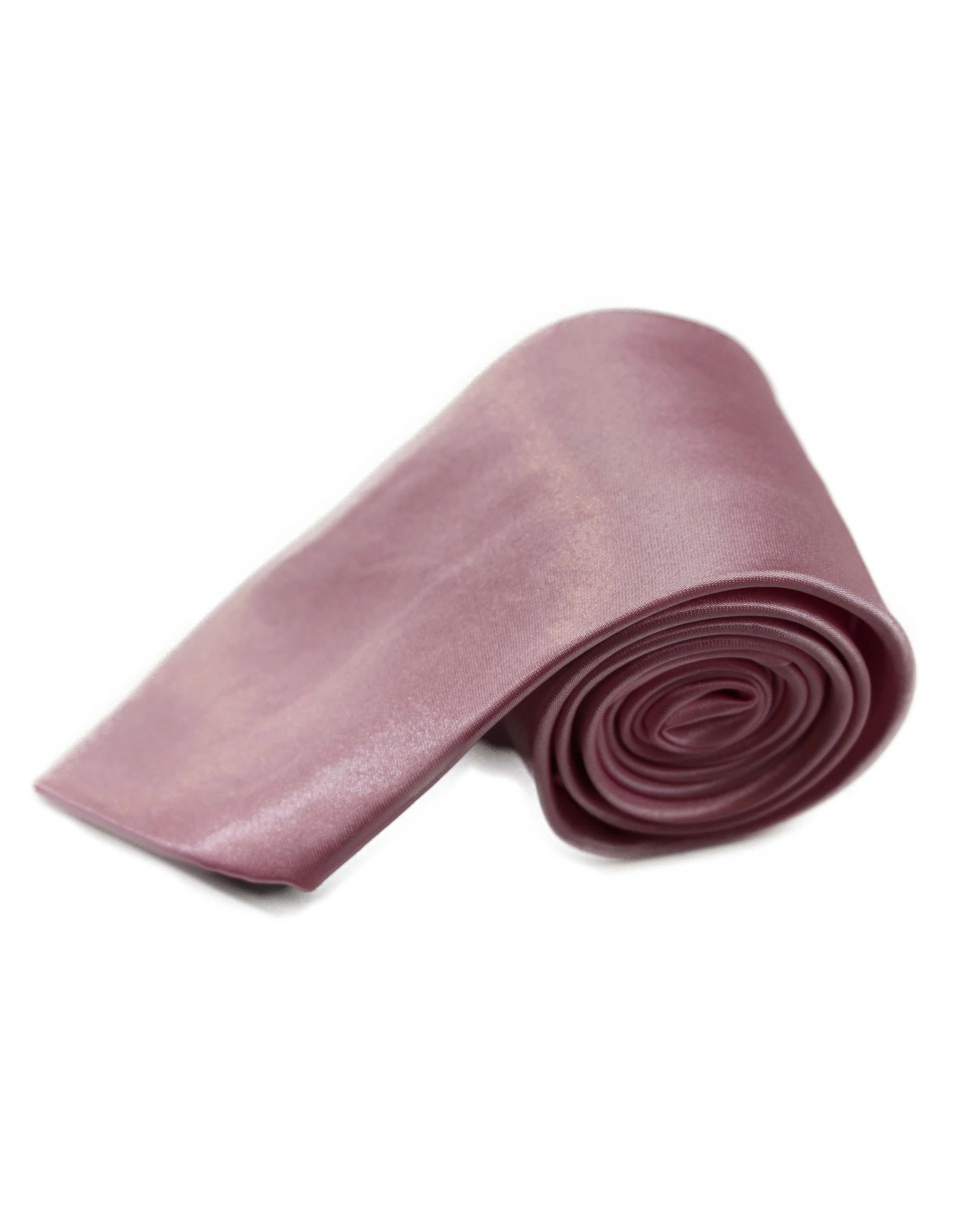 2 Zasel Mens Light Pink 8cm Plain Neck Tie, 2 of 2