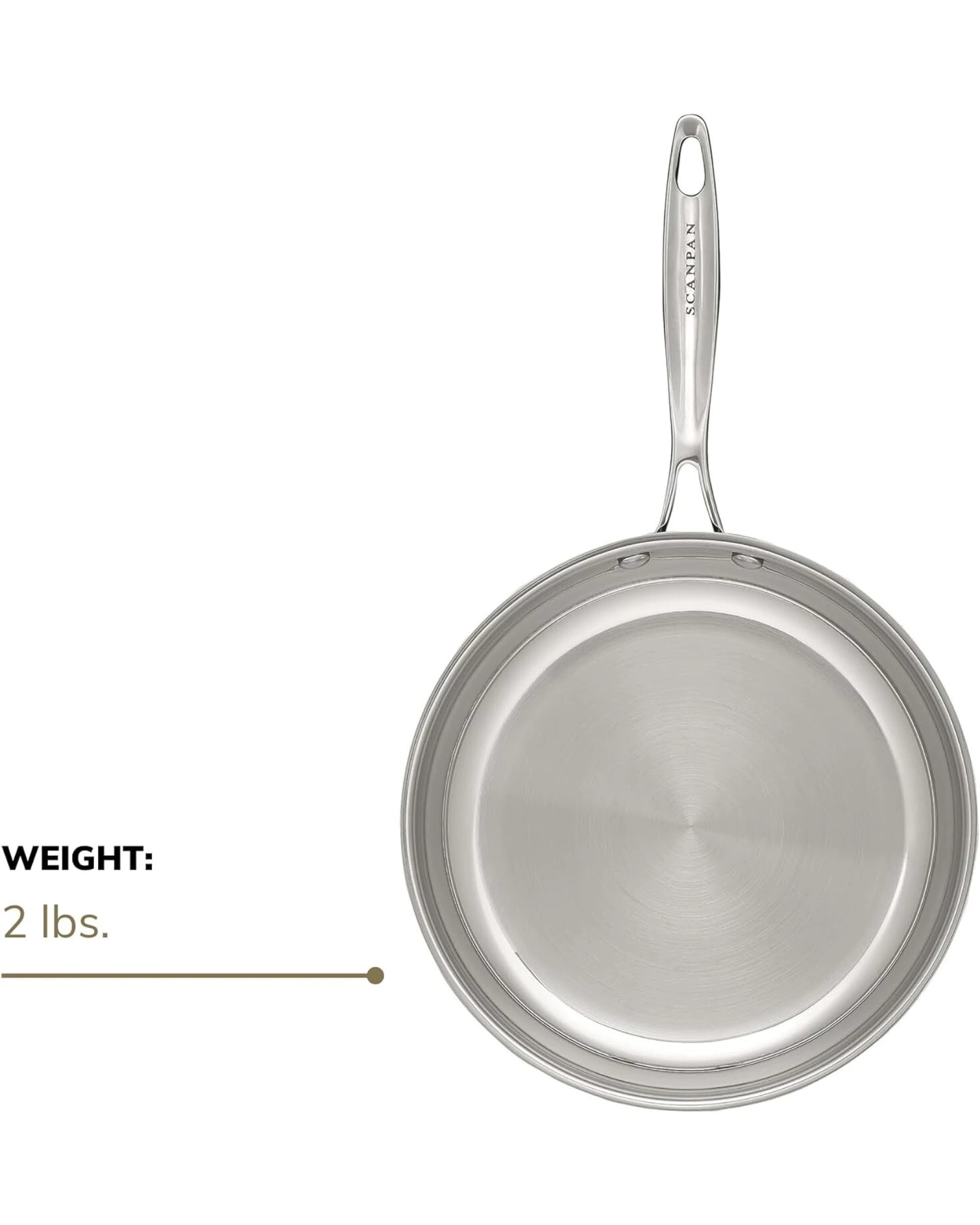 4 20cm Scanpan Impact Frying Fry Pan - Stainless Steel - Silver (8"), 4 of 6