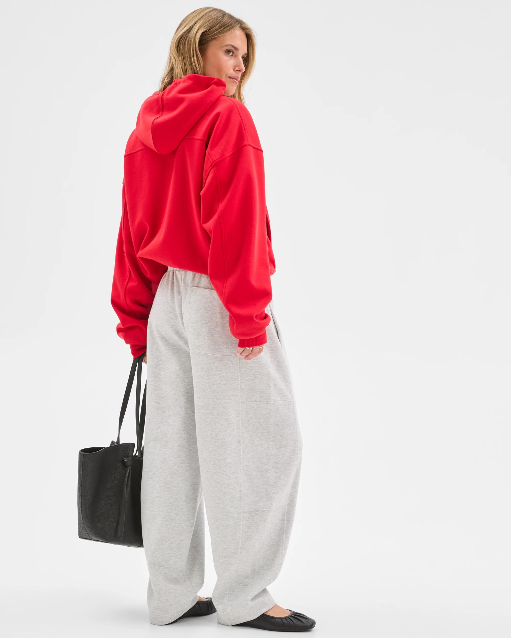 7 Lily Loves Balloon Curved Leg Trackpants SILVER MARLE, 7 of 7