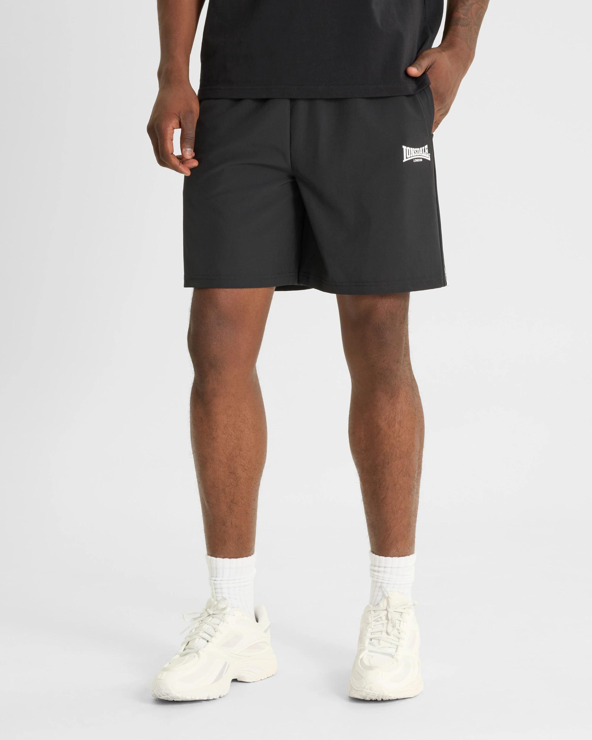 2 Lonsdale London Logo Performance Shorts BLACK, 2 of 5