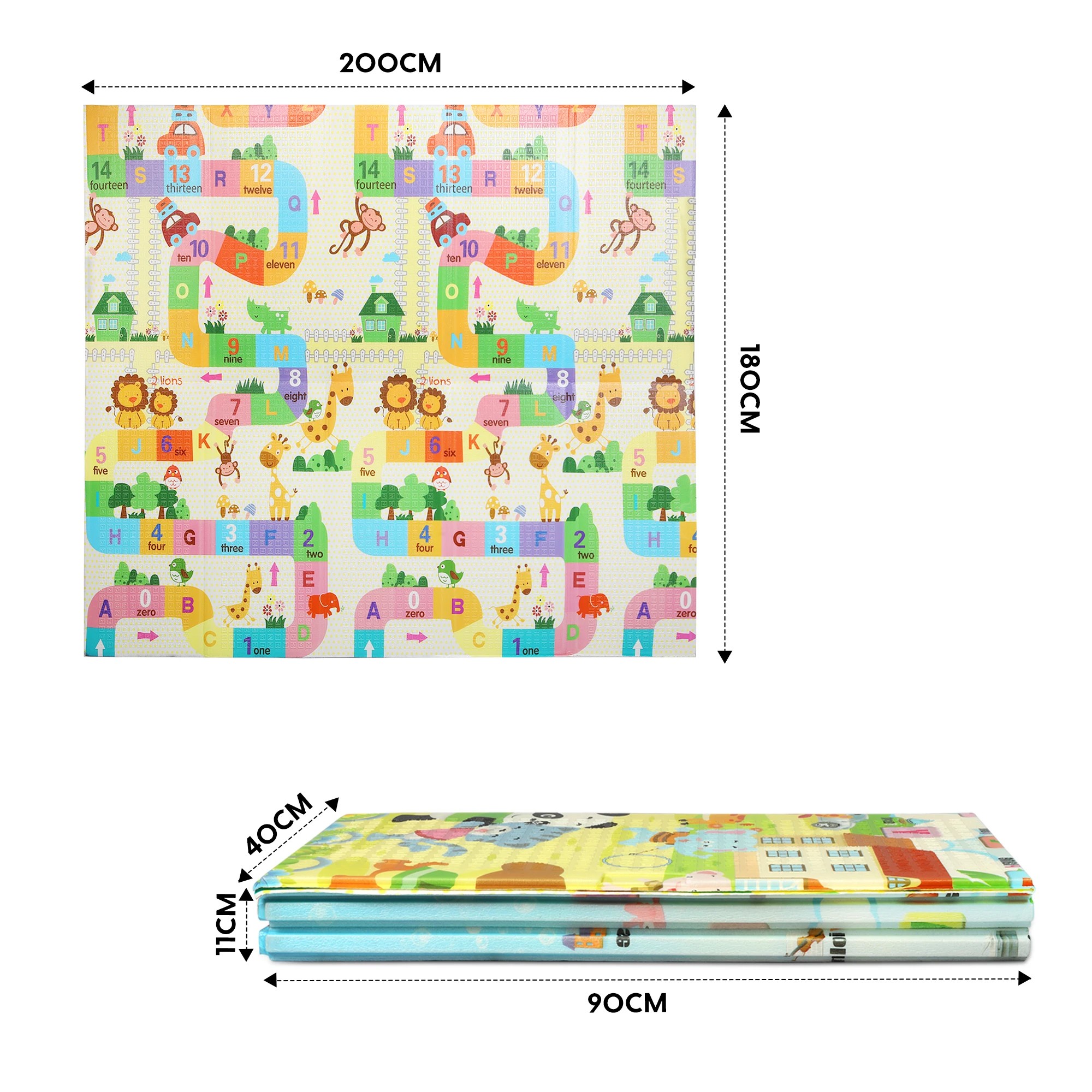 3 Bopeep Kids Foldable Play Mat Xpe Foam 1.8x2m, 3 of 6