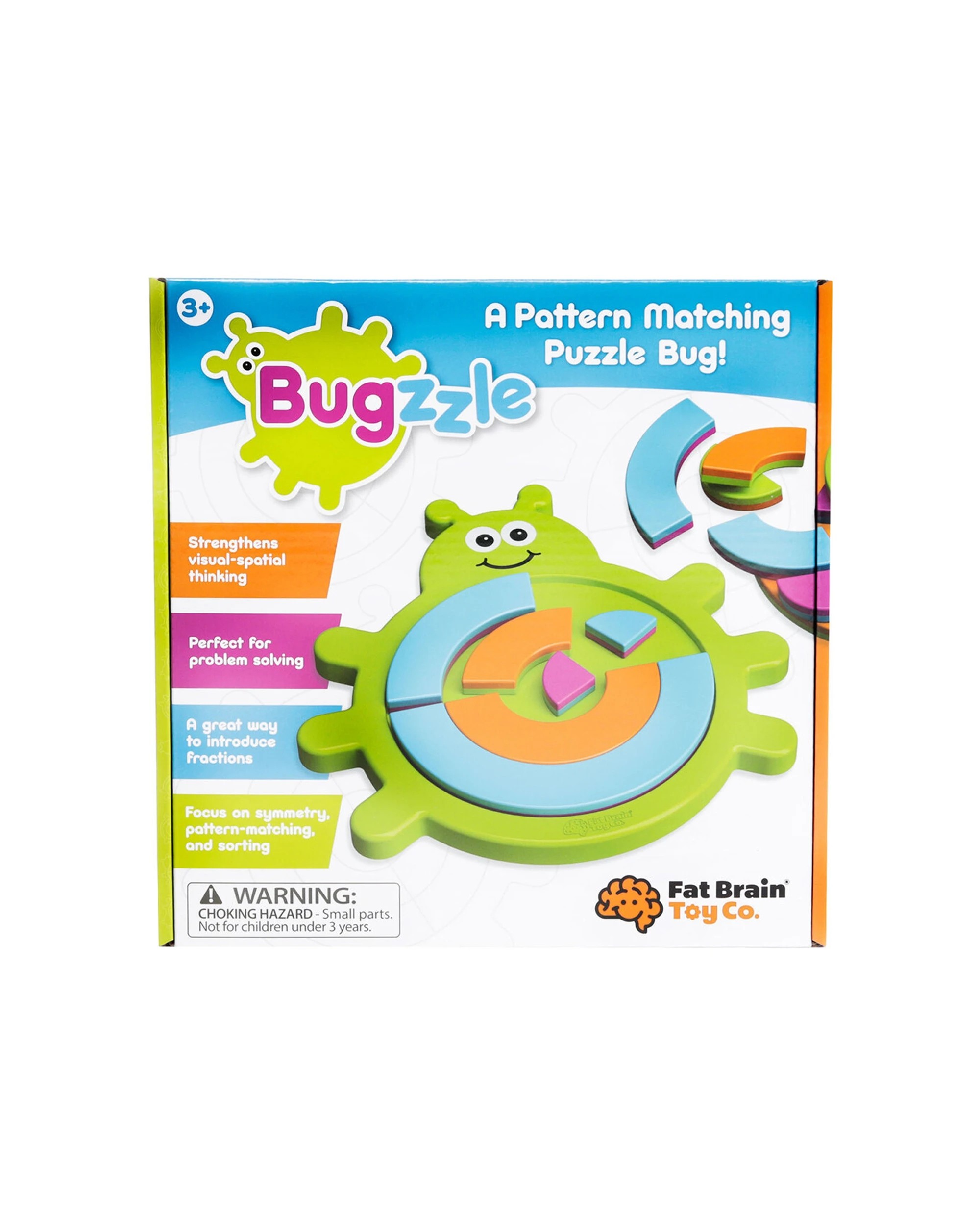 6 Fat Brain Toy Co. Bugzzle Kids Puzzle Semi-Circular Pieces Tray 40 Challenges - Multi, 6 of 8