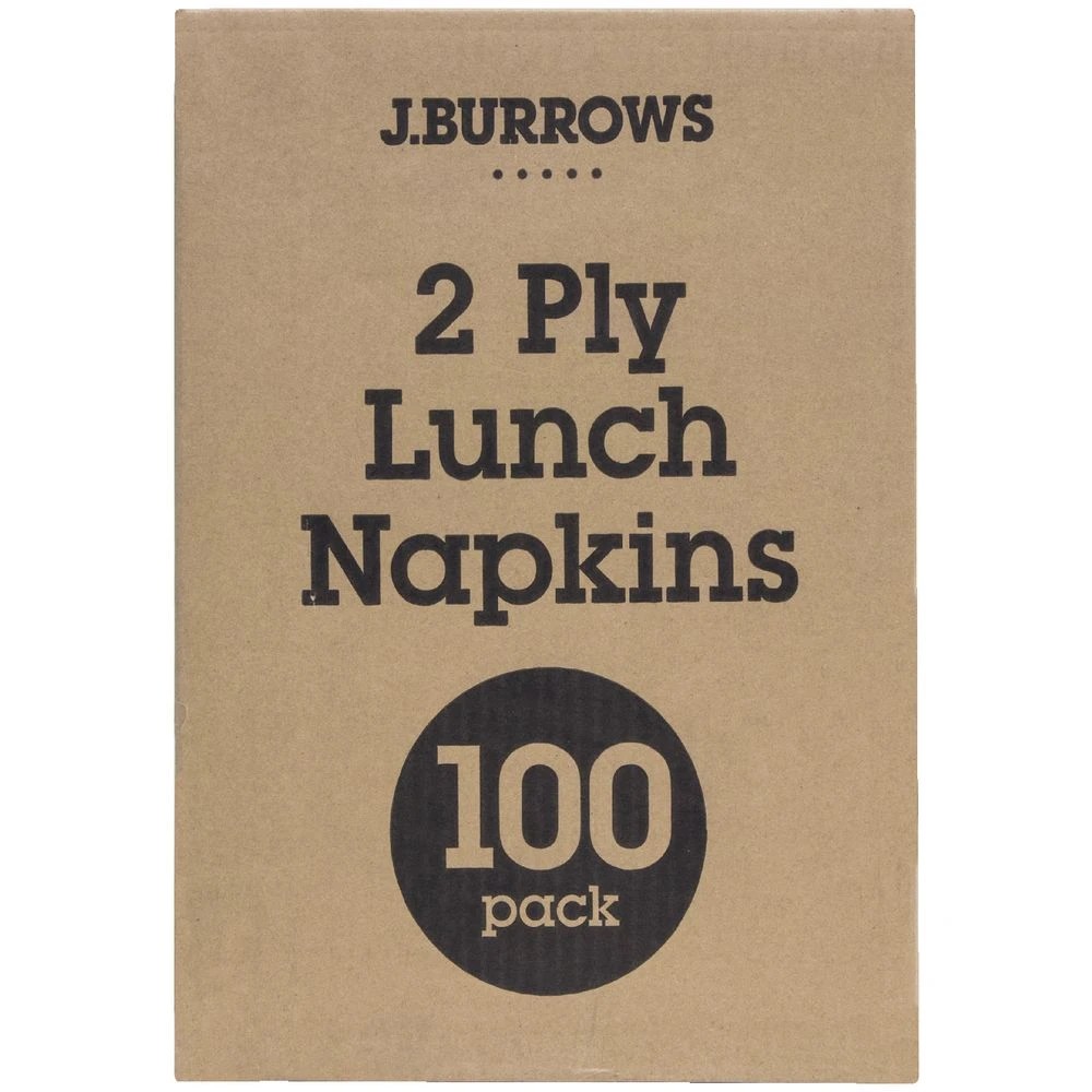 5 J.Burrows Lunch Napkins 2 Ply 2000 Pack, 5 of 5