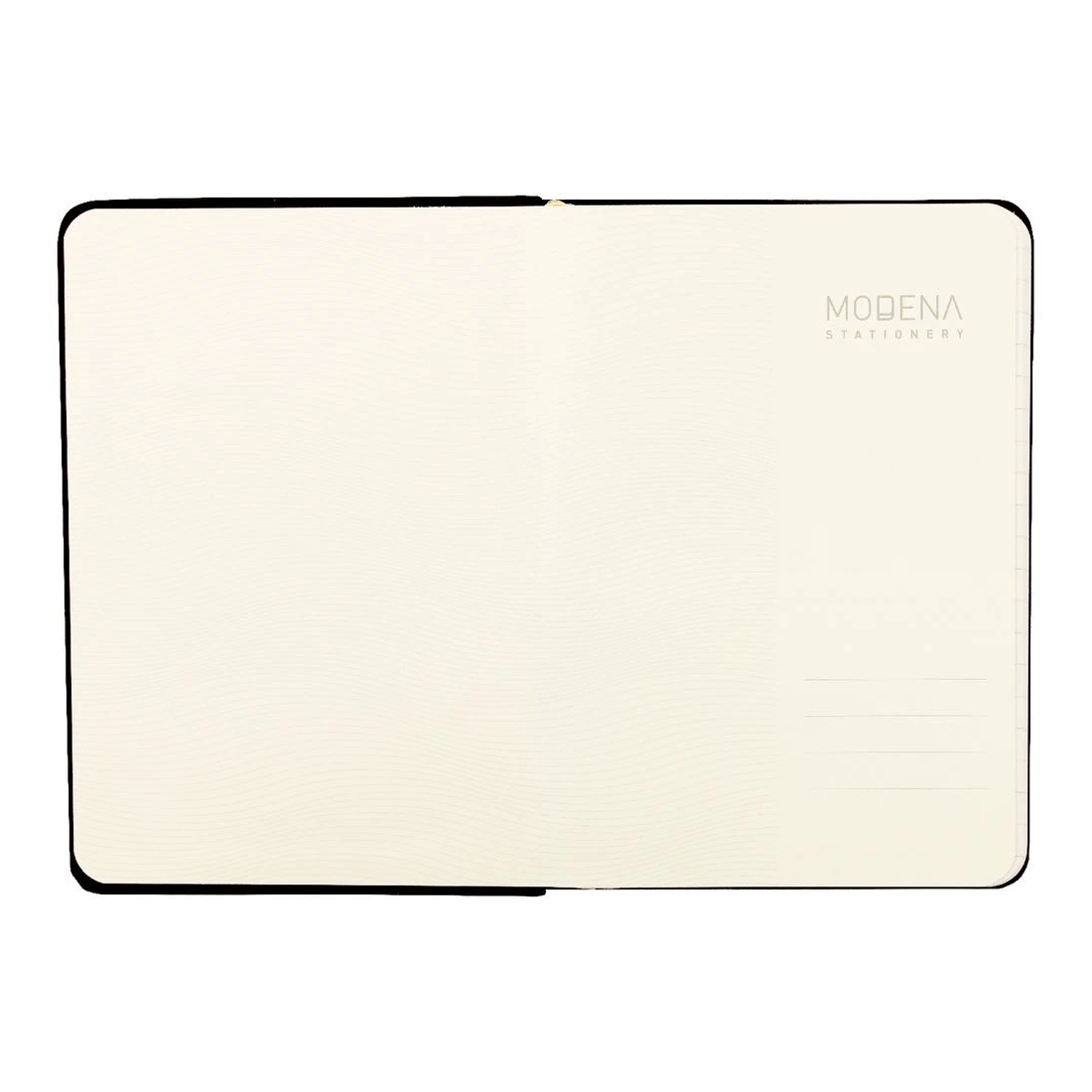 3 Modena A6 Linen Ruled Notebook Black, 3 of 5