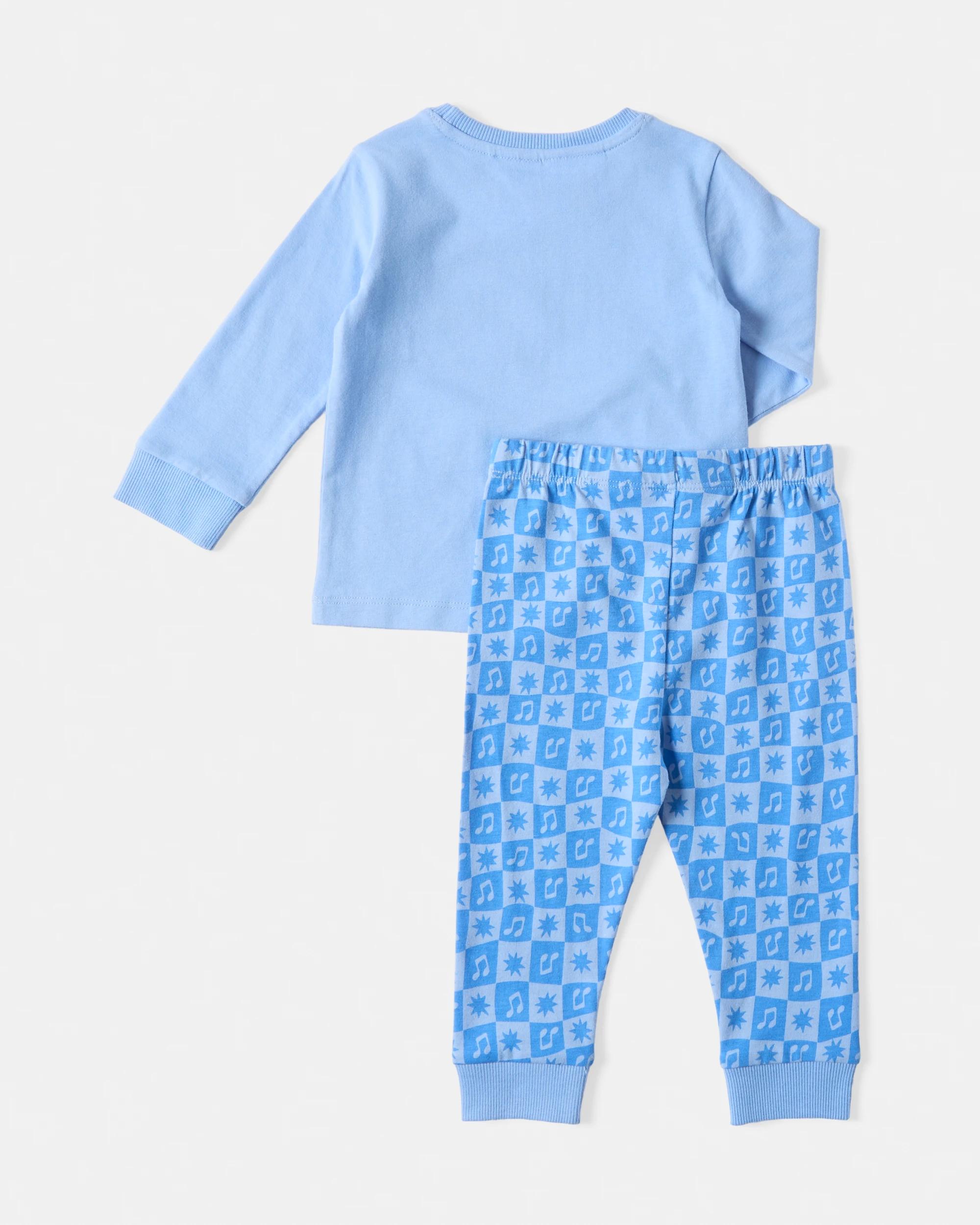 2 Wiggles License Long Sleeve Pyjama Set Blu Wiggle, 2 of 6