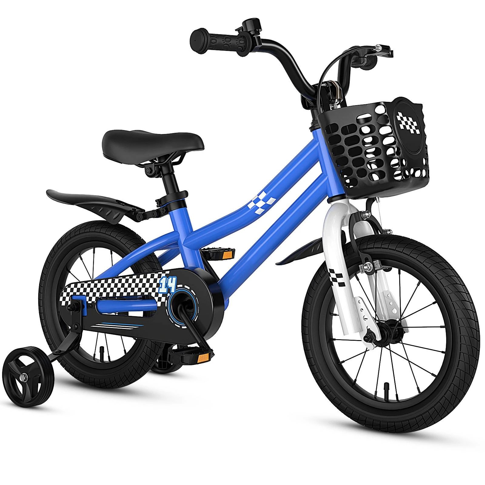 1 Costway 36cm Balance Bike Training Bicycle w/Adjustable Handlebar & Saddle/Basket Boys Girls, 1 of 2