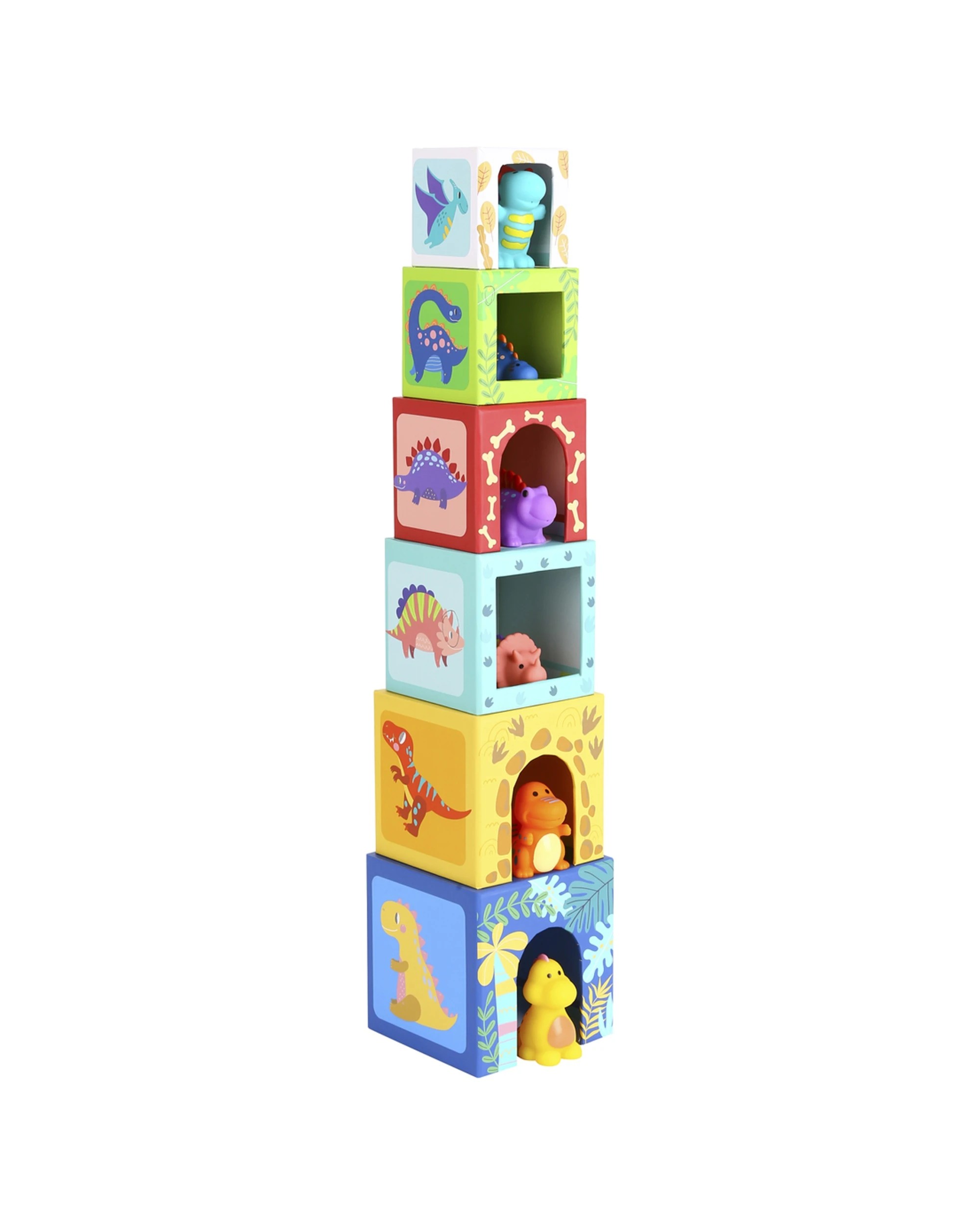 1 Tooky Toy 12pc Nesting Boxes Animal Dinosaur Stacking Kids Activity Play - Multi, 1 of 7