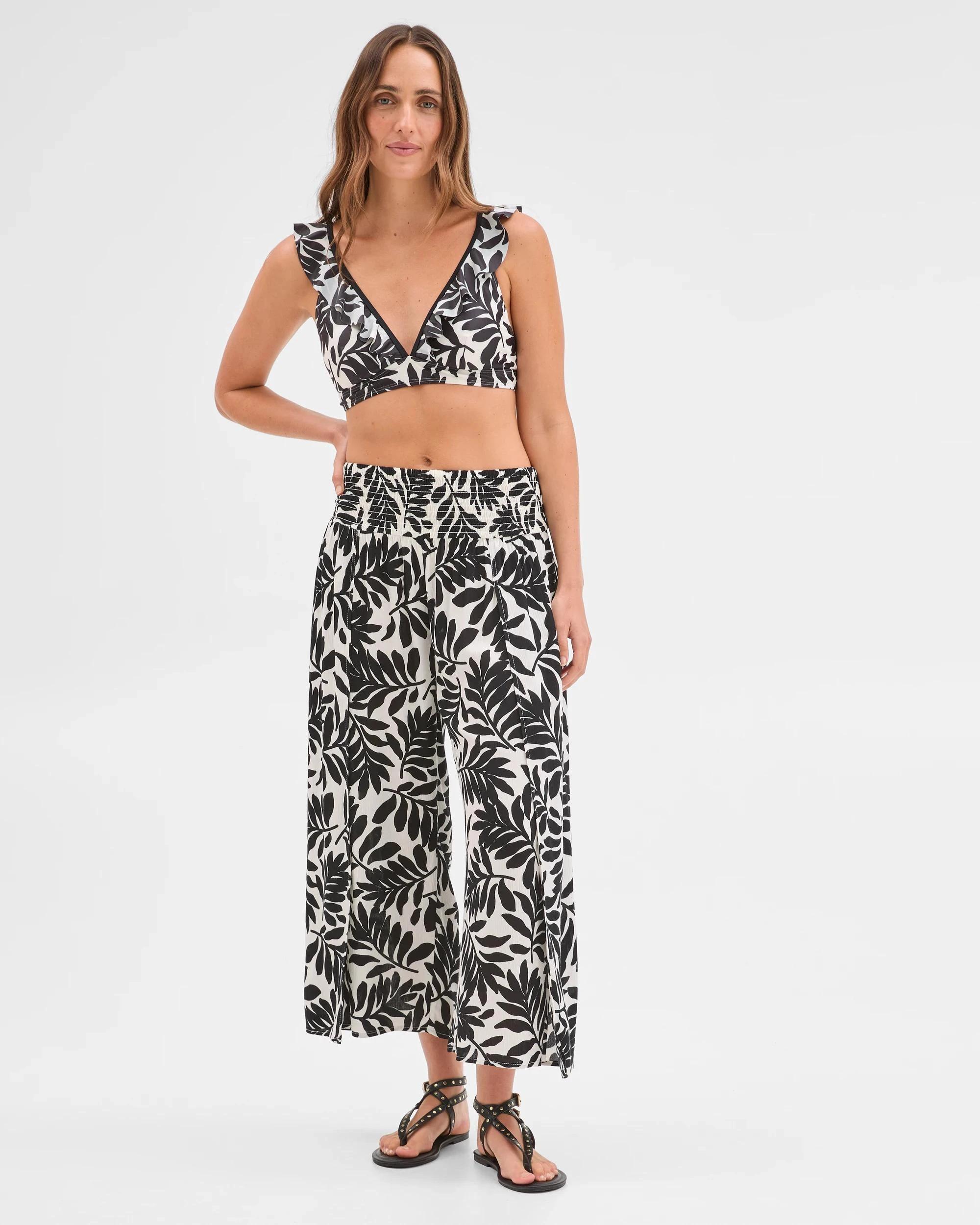 3 Target Resort Split Pants PALM PRINT, 3 of 7