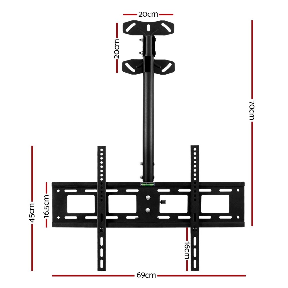 2 Artiss TV Wall Mount Bracket for 32"-75" LED LCD TVs Full Motion Ceiling Mounted - Black, 2 of 5