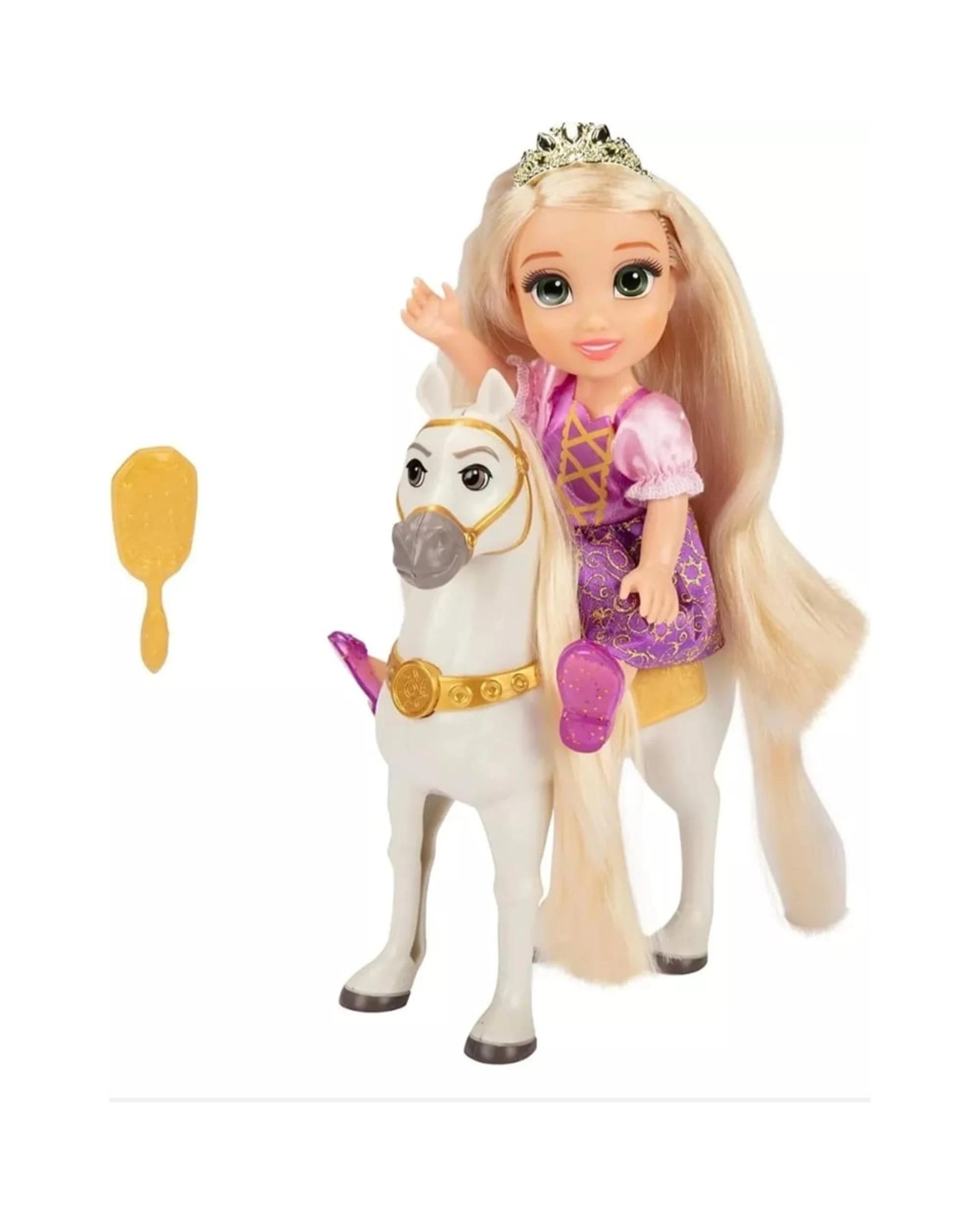 3 Disney Princess Petite Rapunzel and Maximus Doll Gift Set, 3 of 3