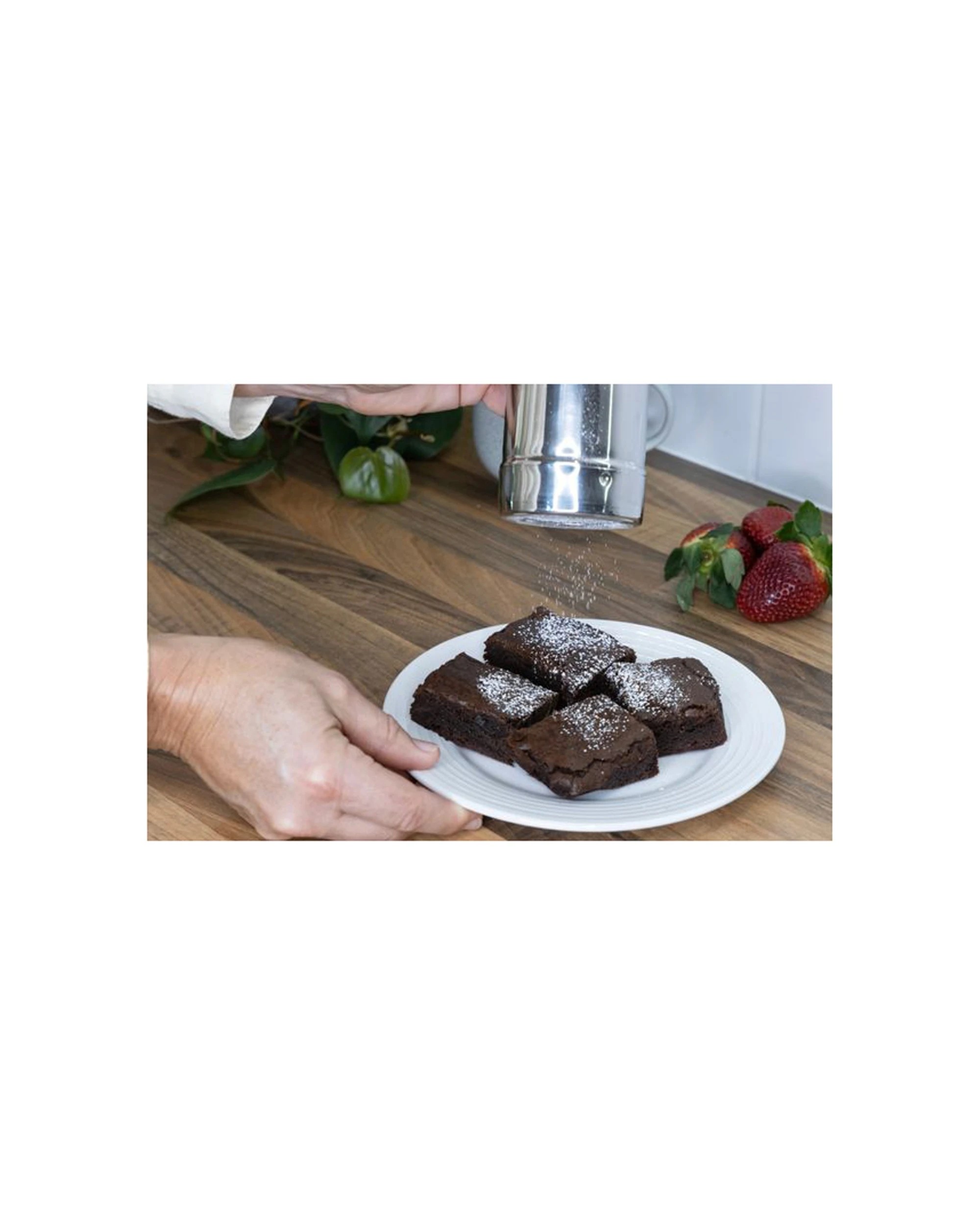 6 Cuisena Stainless Steel Mesh Kitchen Shaker Twist Lock Lid 2mm Holes With Cap, 6 of 6