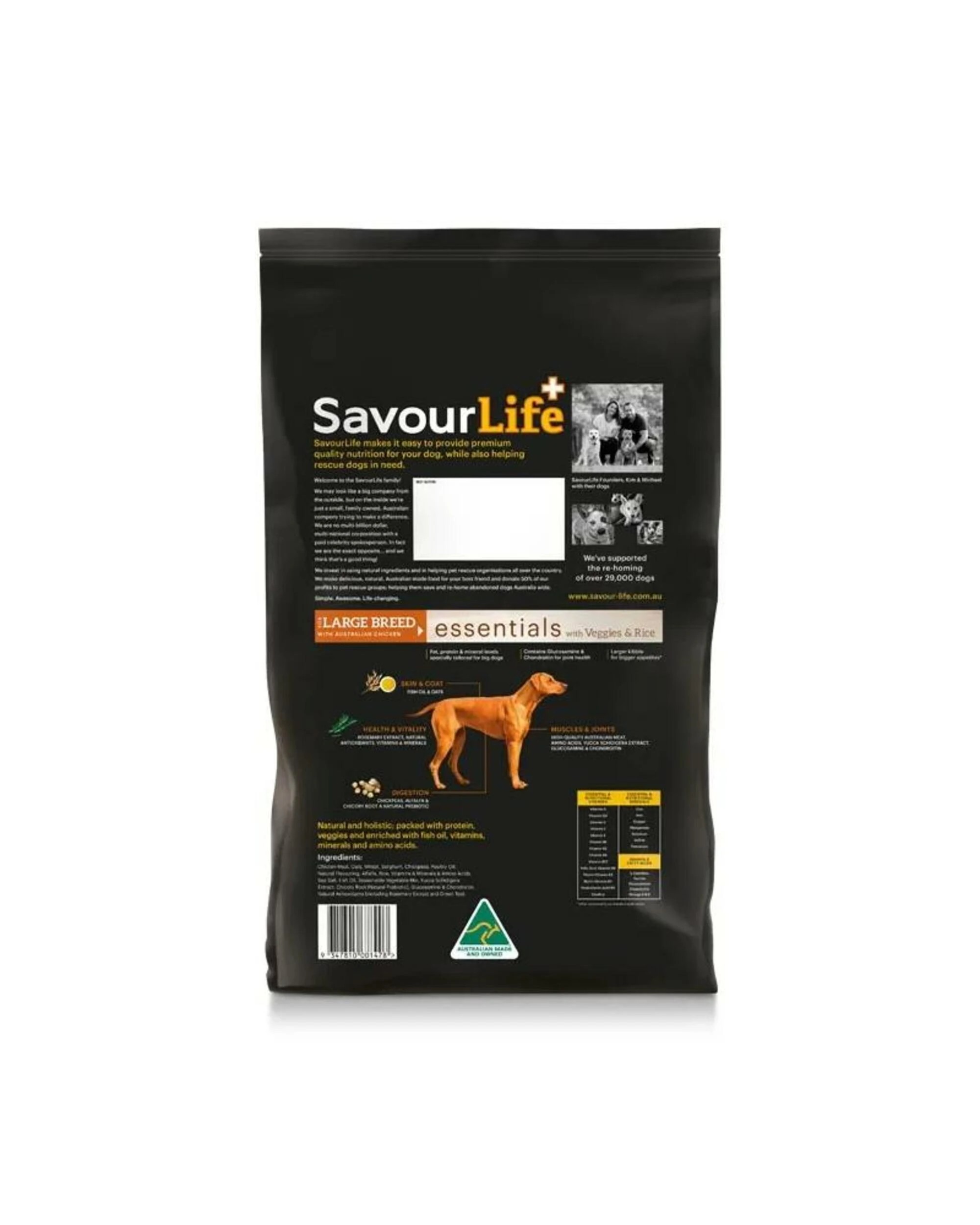 2 Savourlife Essentials Adult Large Breed Chicken 15kg, 2 of 2