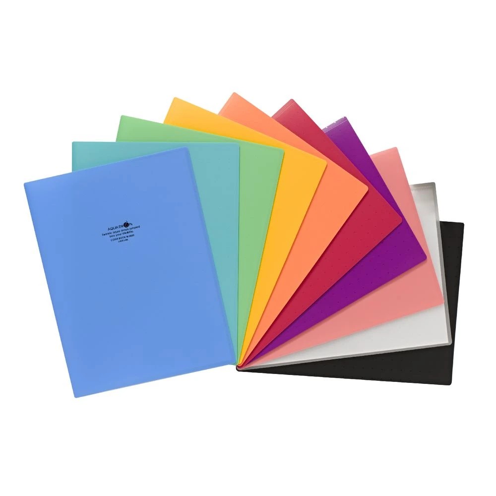 5 Aqua Drops A4 Display Book 10 Pocket Fixed Clear, 5 of 5