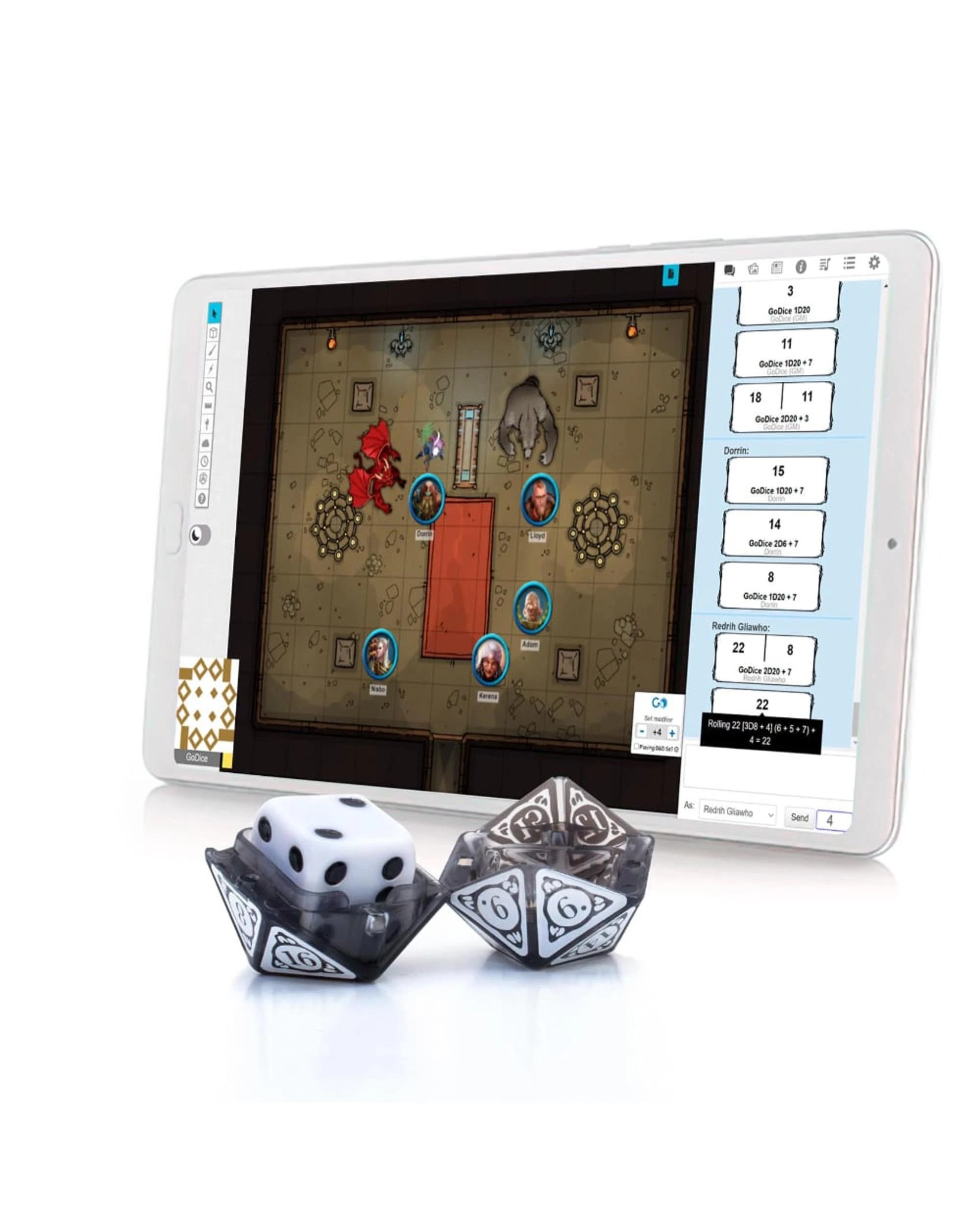 3 GoDice D20 Connected Electronic Dice, 3 of 6