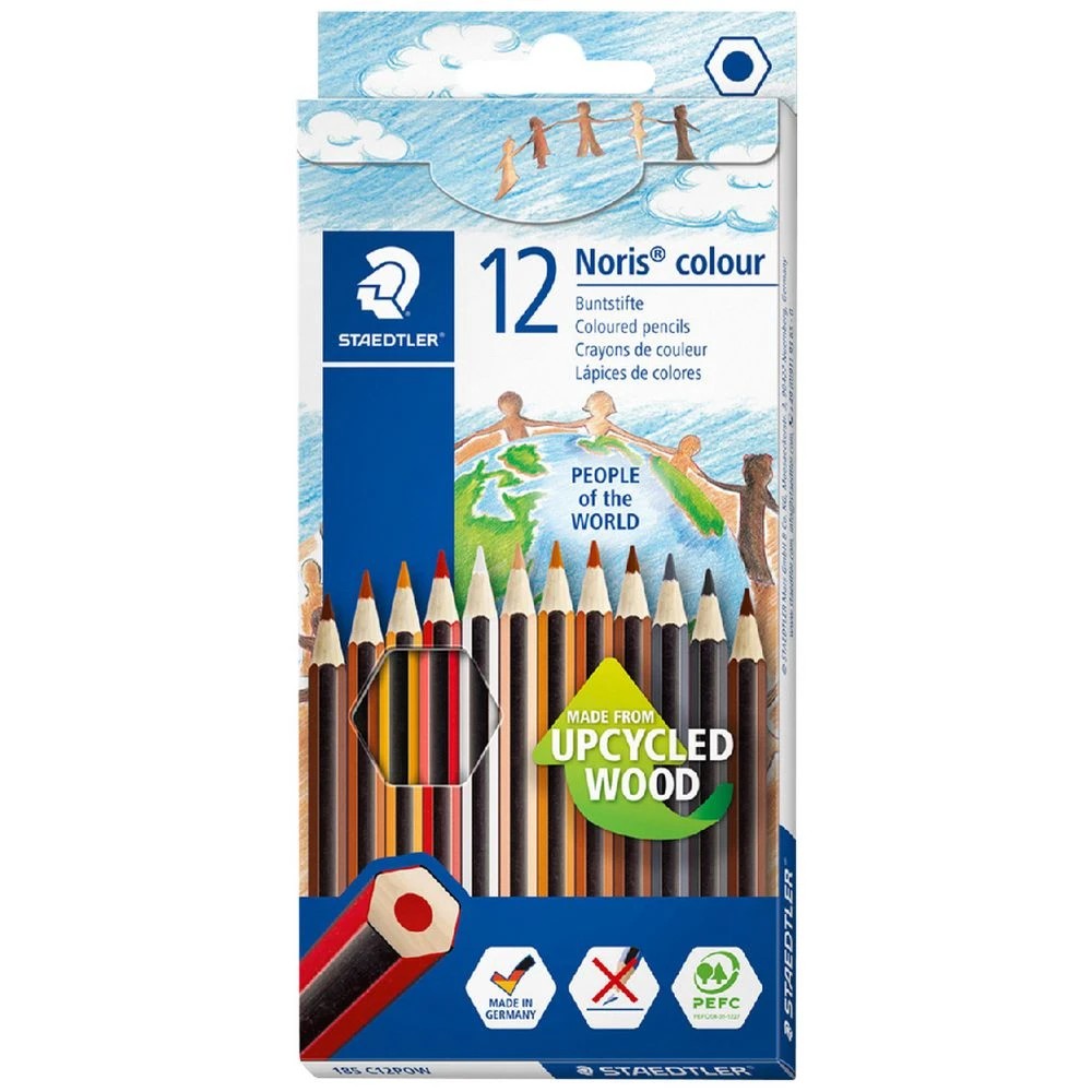 1 Staedtler People Of The World Coloured Pencils 12 Pack, 1 of 6