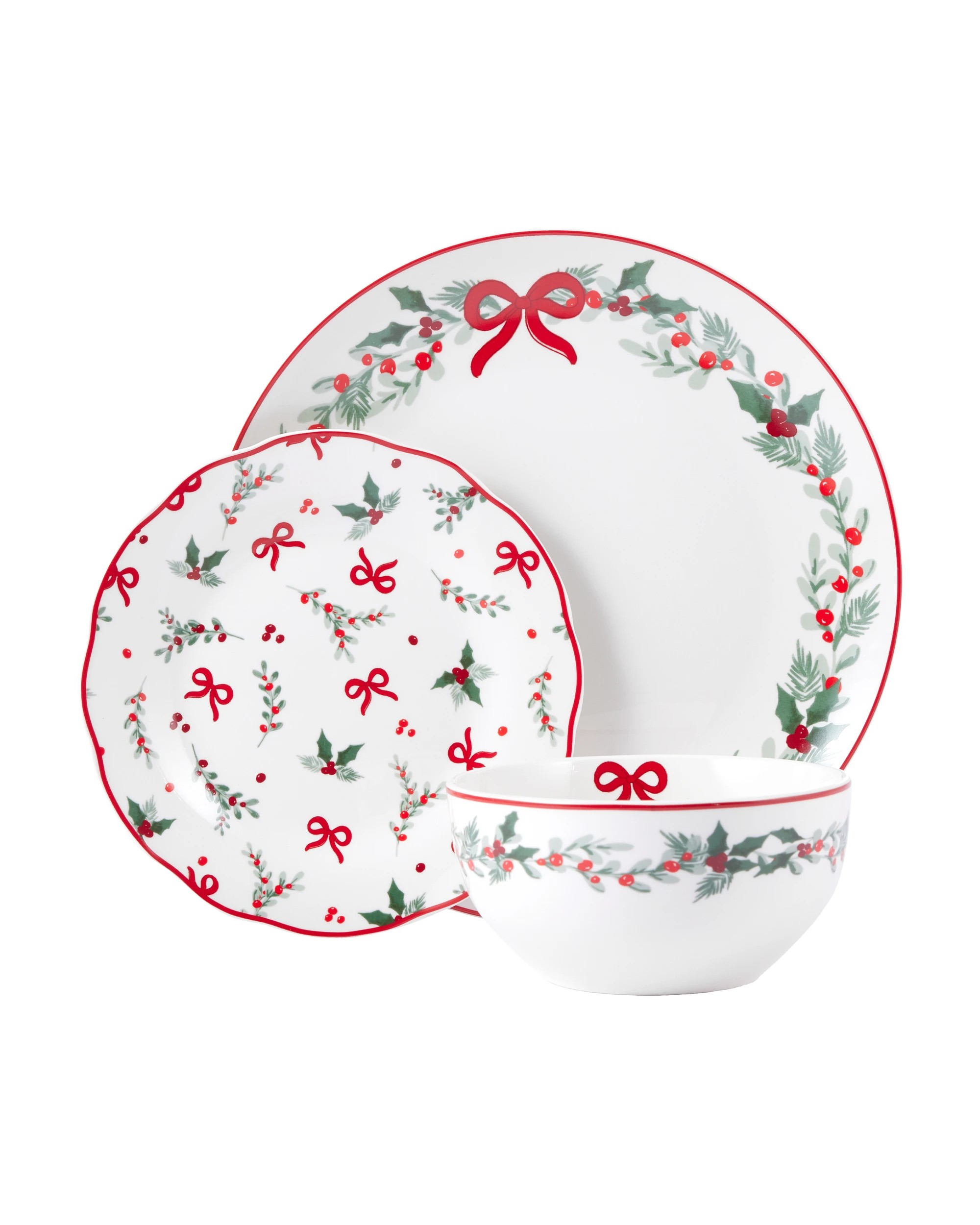 12 Piece Holly Dinner Set - Kmart