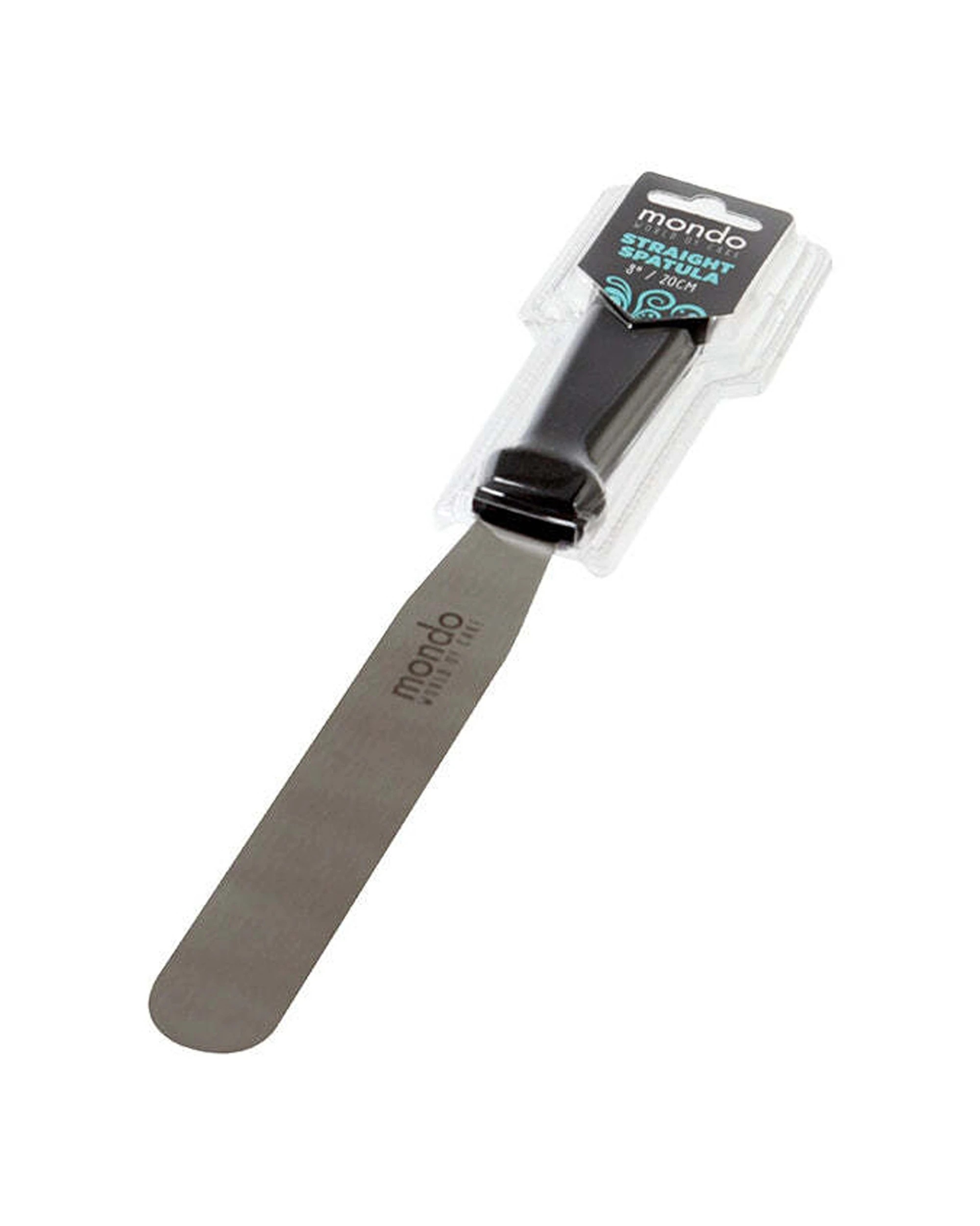 1 Mondo Stainless Steel 20cm Straight Spatula Flexible For Cake Decorating - Black, 1 of 1