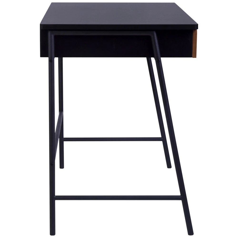 8 Studymate Vinci 2 Drawer Desk Walnut and Black Desks, Tables and Workstations, 8 of 10