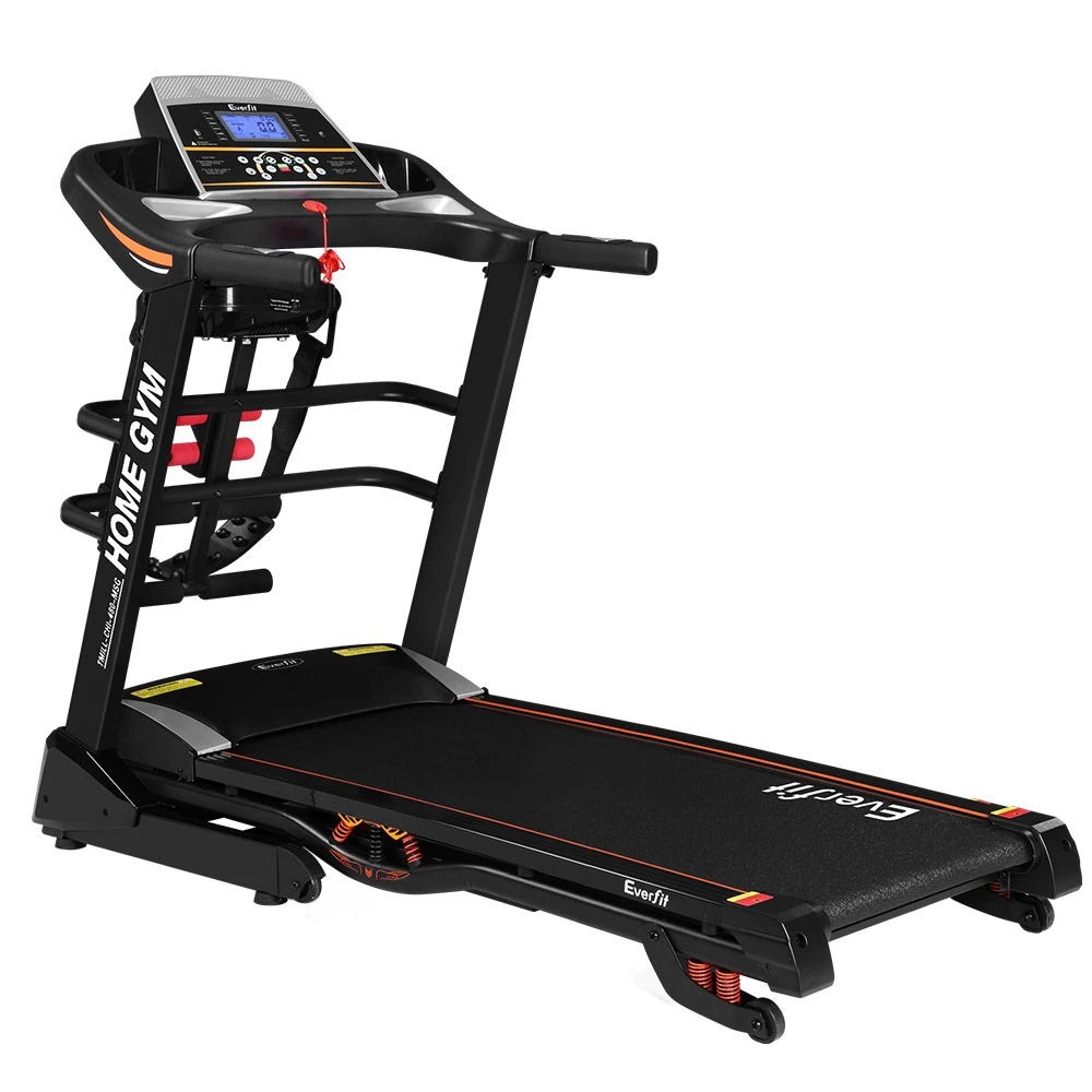 1 Everfit Treadmill Electric Home Gym Fitness Exercise Machine w/ Massager - Black, 1 of 2