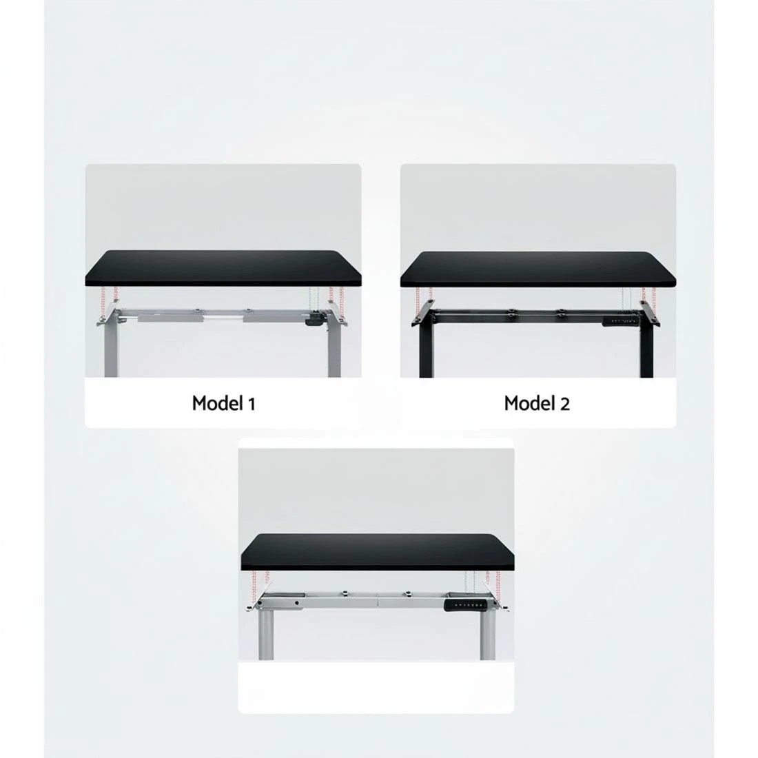 6 Artiss Standing Desk Top - Black, 6 of 6