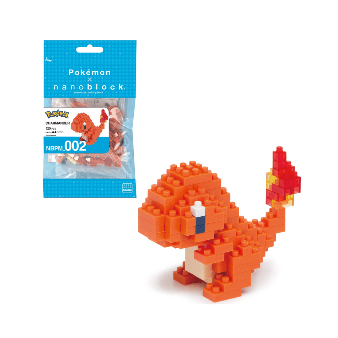 1 Kawada Nanoblock Pokemon Charmander, 1 of 3