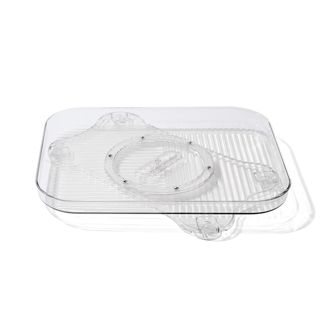 6 Clear Rectangular Turntable, 6 of 10