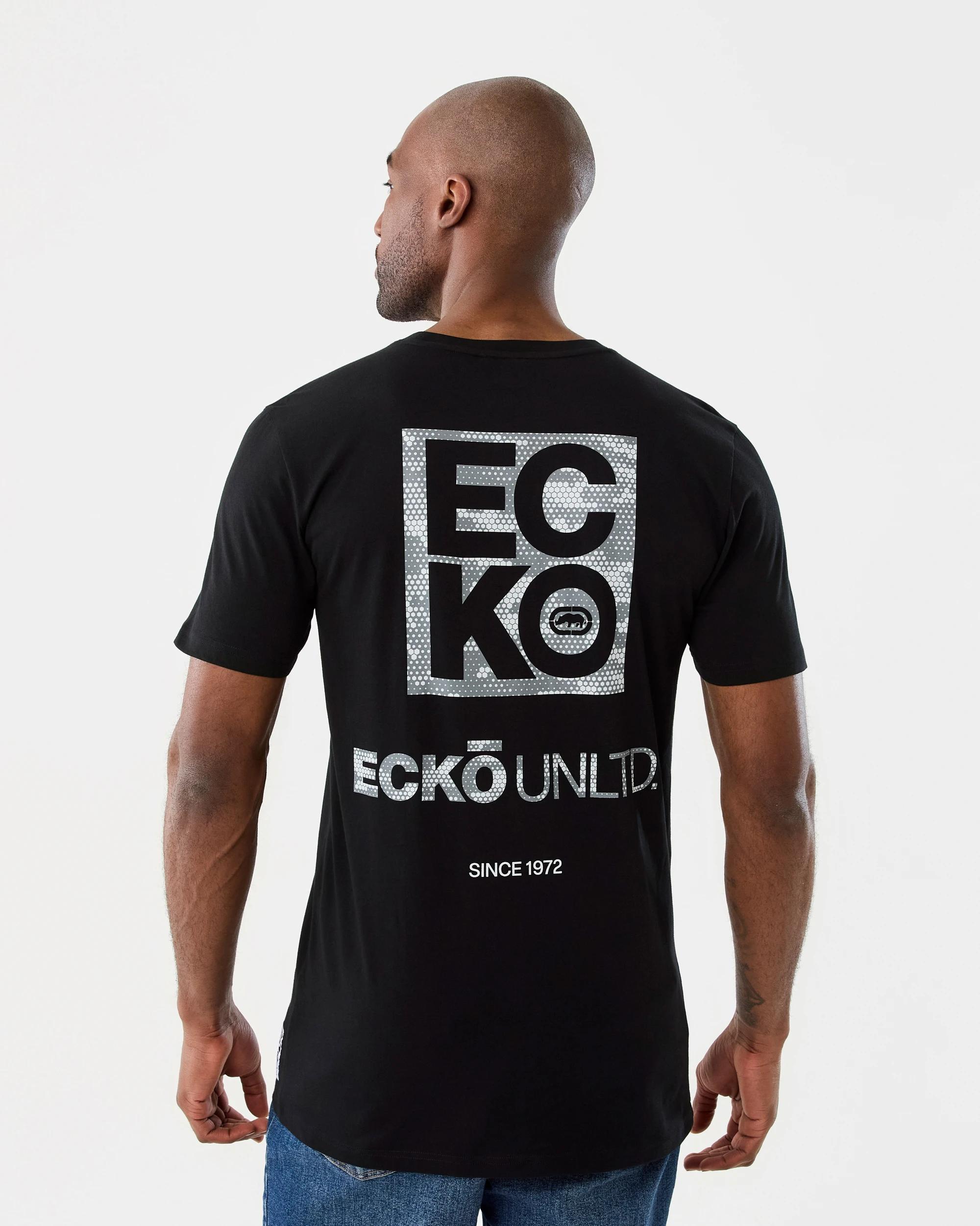 3 Ecko License Longline T-Shirt Blk Camo, 3 of 8