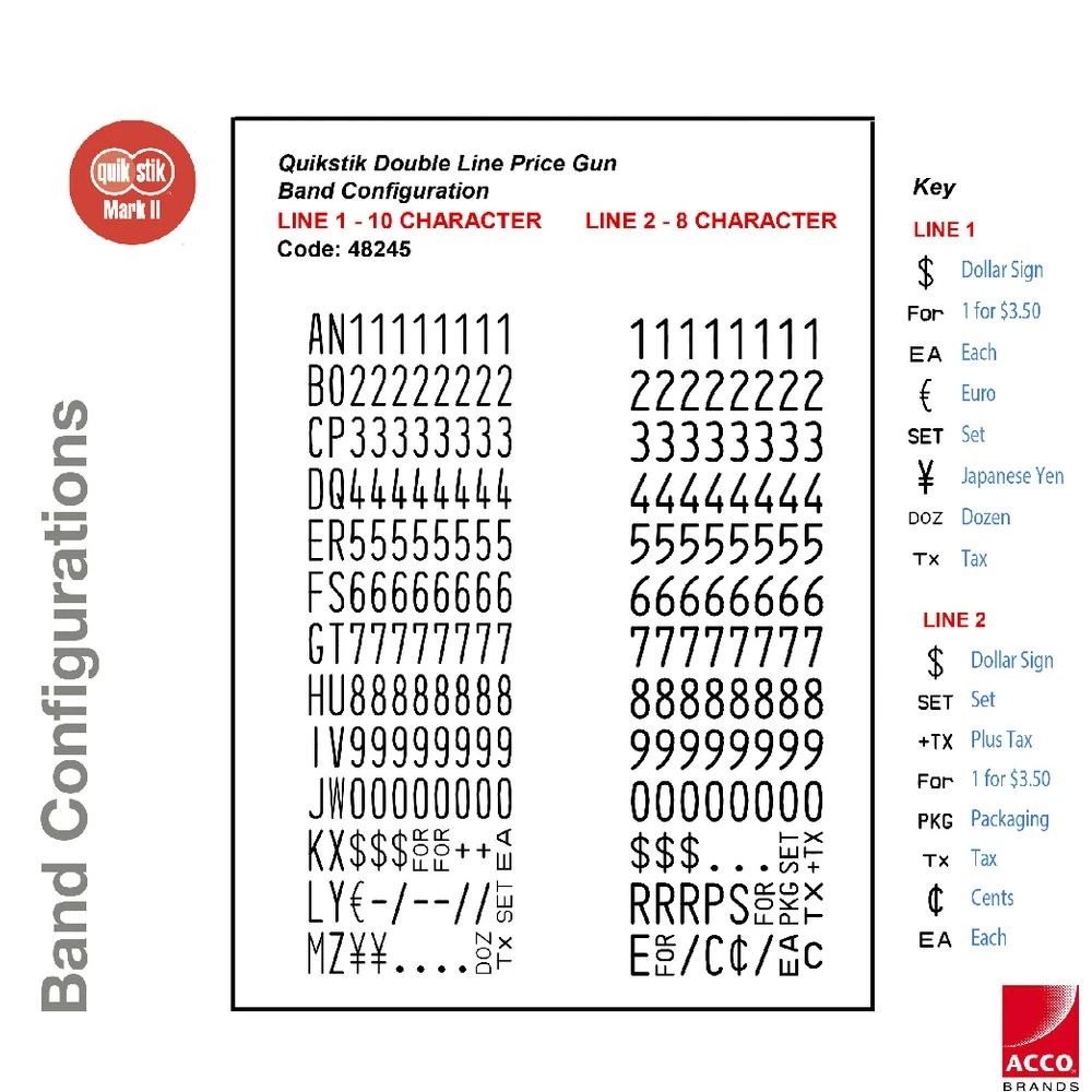 3 QuikStik Mark II Double Line Price Gun, 3 of 3