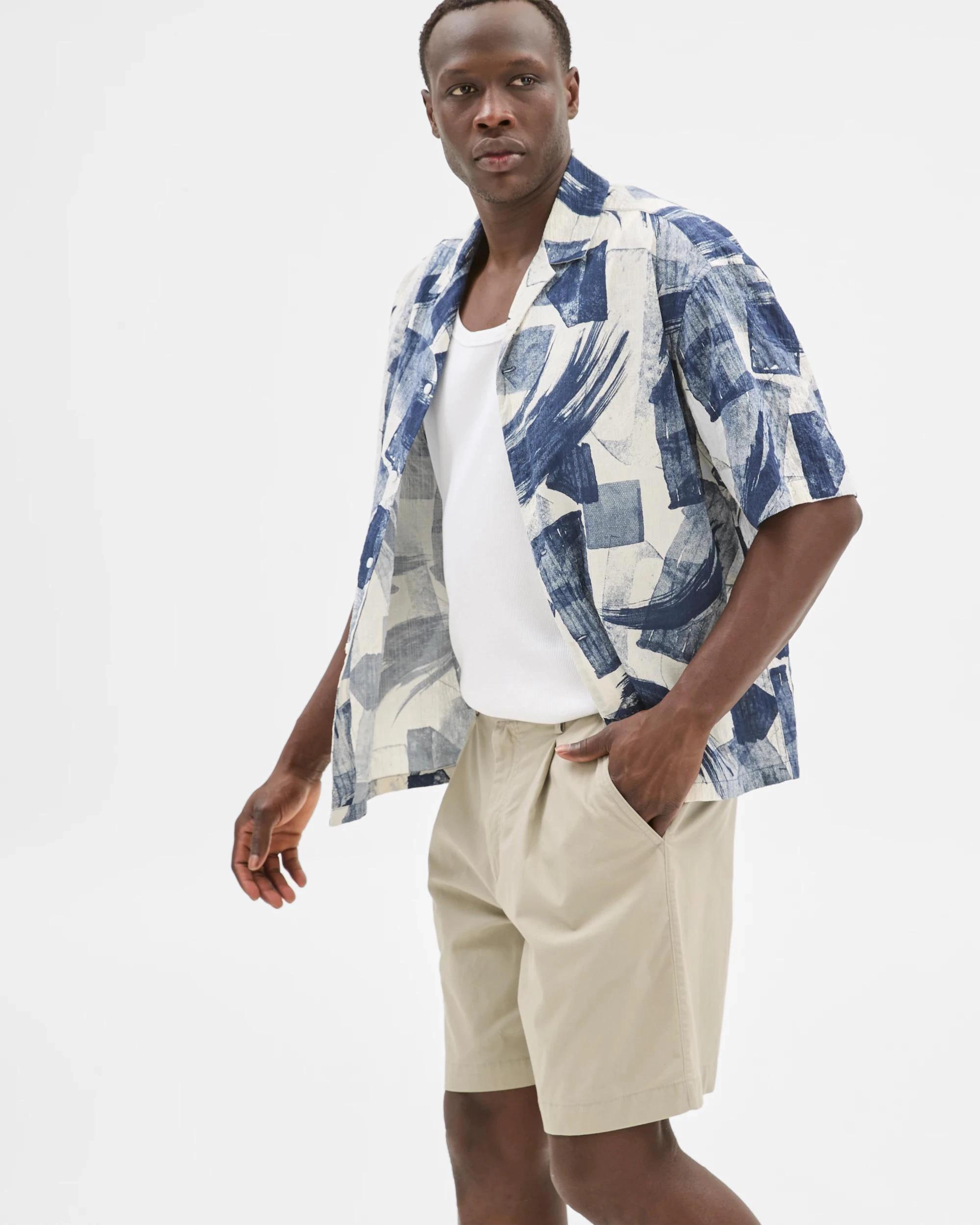 4 Australian Cotton Rich Party Shirt - Commons BLUE, 4 of 8