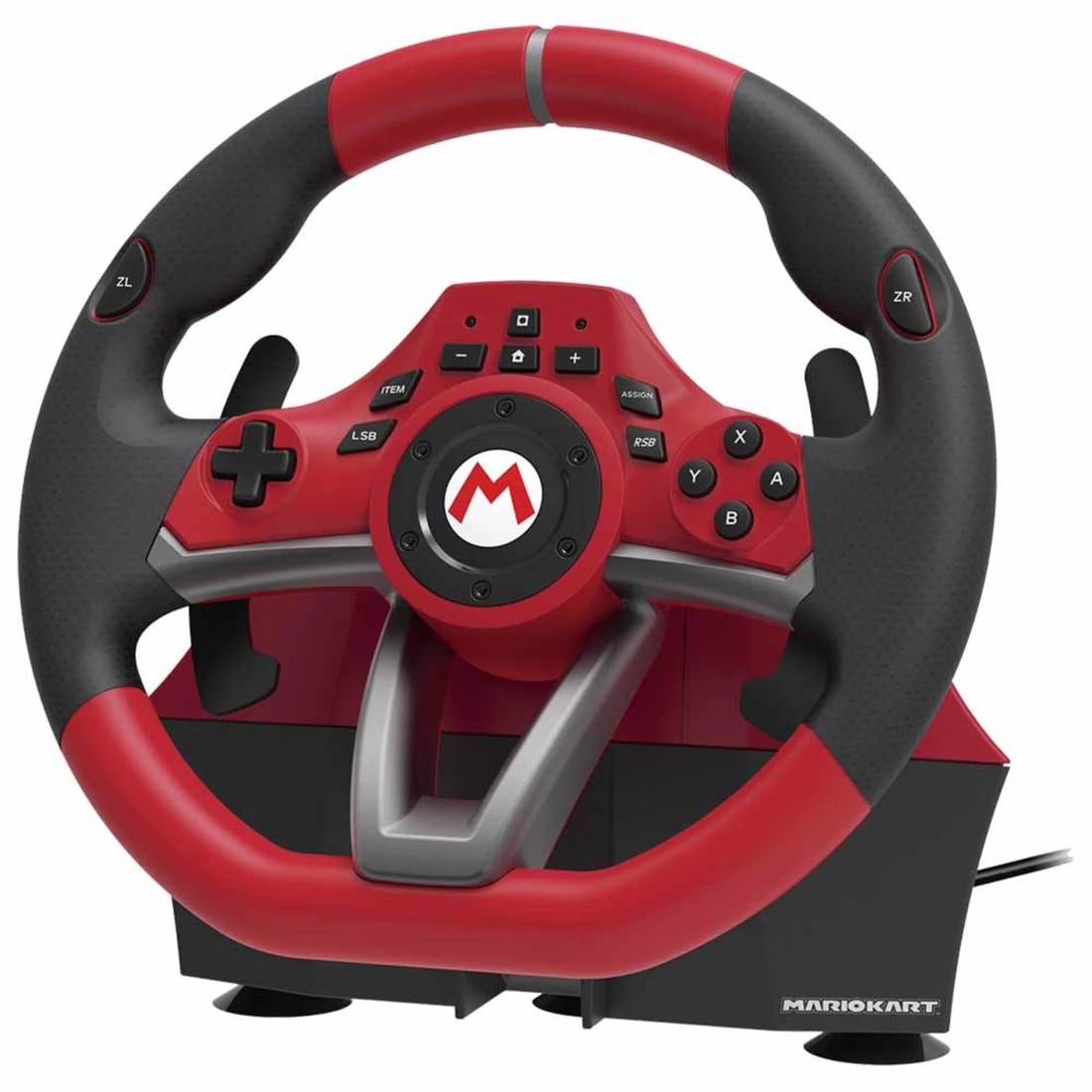 1 Mario Kart Racing Wheel Pro Deluxe for Nintendo Switch - Black,Red, 1 of 4
