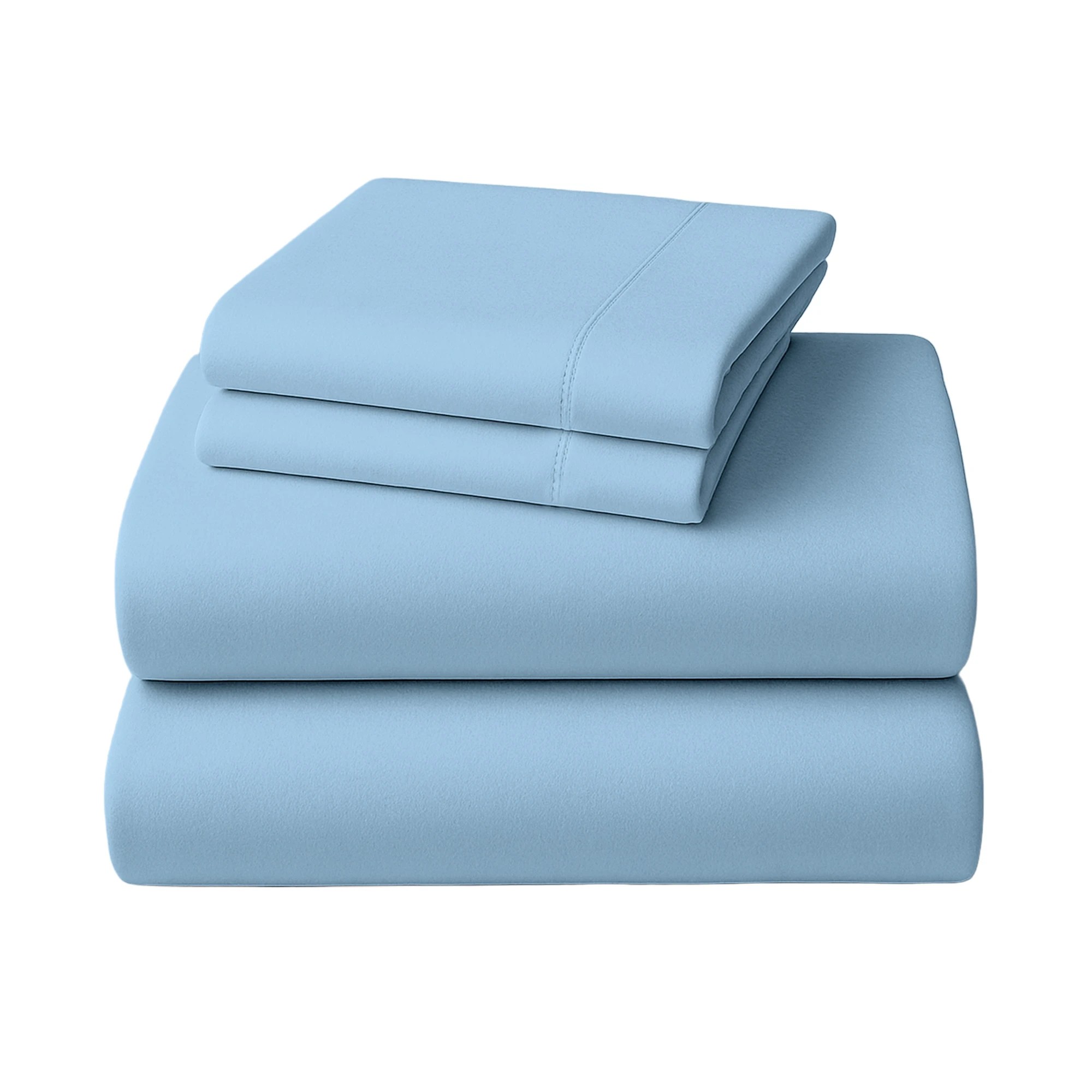 2 4pc 1000 Thread Count Cotton Rich King Bed Sheet Gift Pack Cvc Microfibre Blend In Blue
 - King Bed, 2 of 10