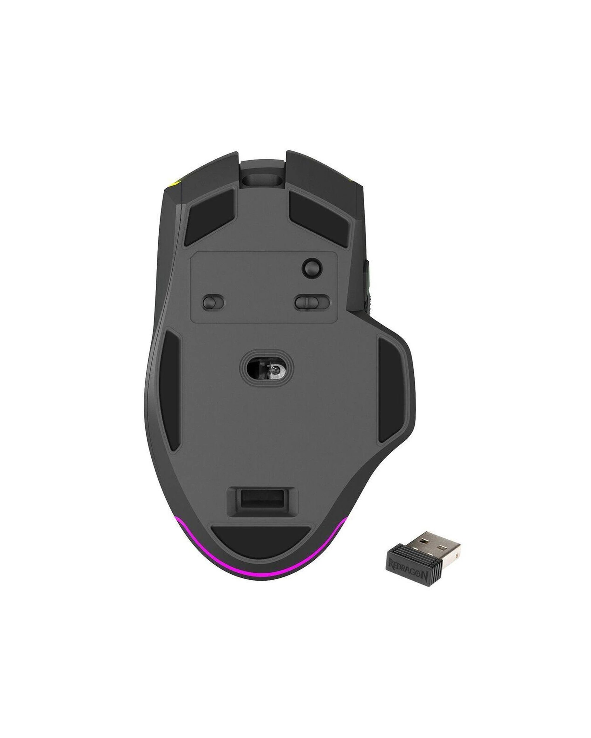 10 Redragon M814RGBPRO Axe Pro Honeycomb TriMode RGB Gaming Mouse - Black, 10 of 10