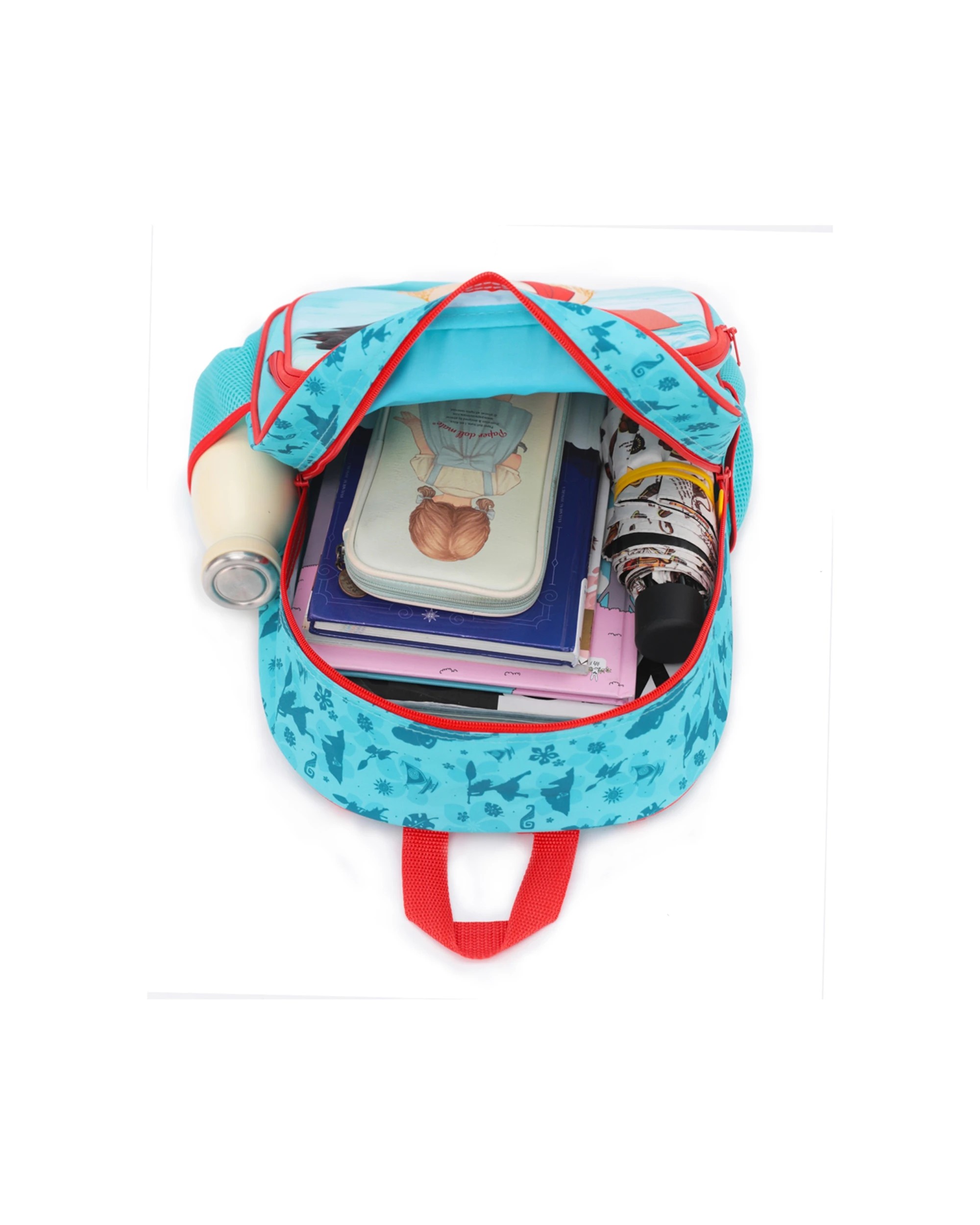 2 Disney Moana 15 Inch Backpack Kids School Bag With 3D Front And Pockets - Blue, 2 of 3