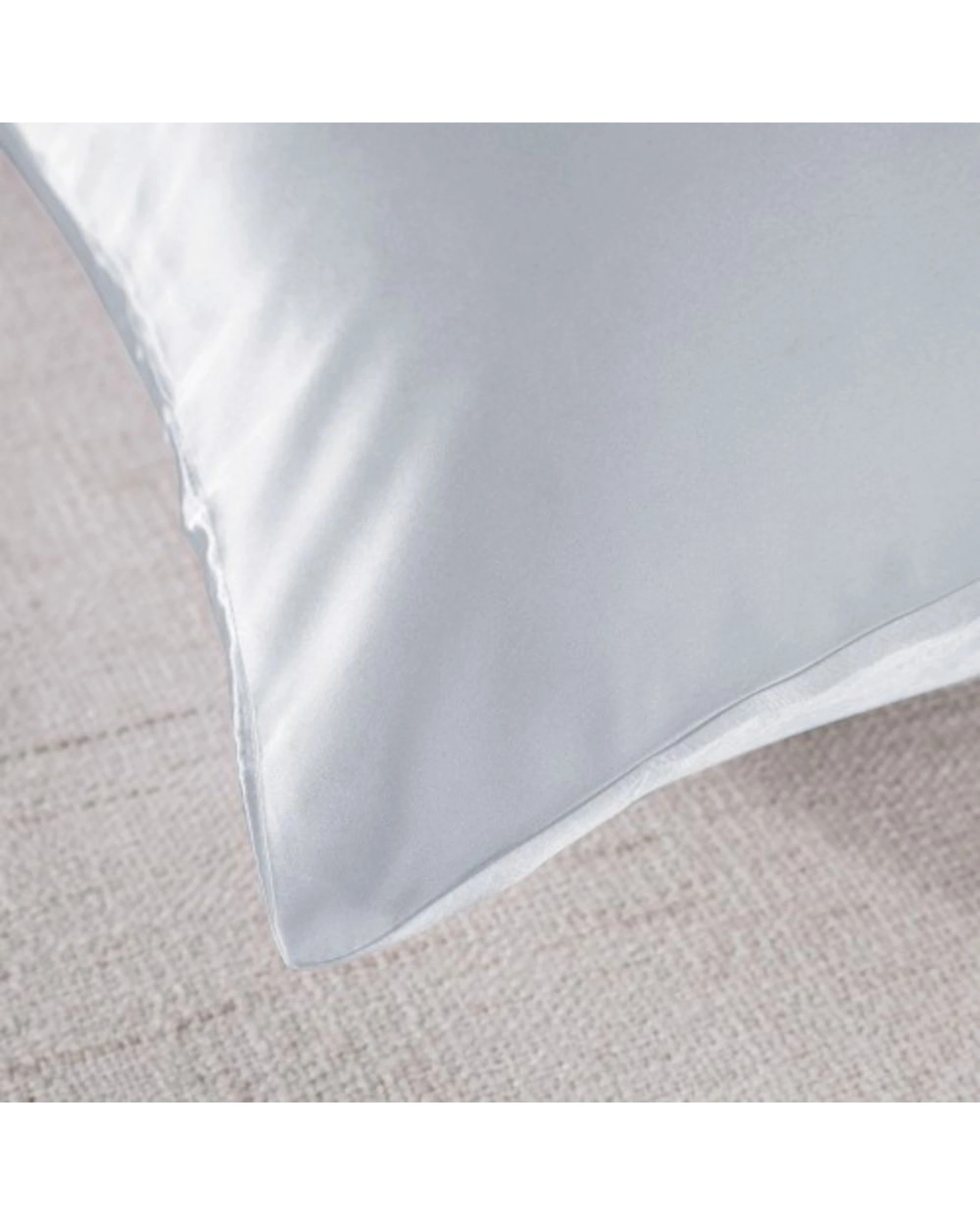 3 Royal Comfort 2PK Pure Silk Pillowcase Twin Pack 51x76cm - Silver, 3 of 4